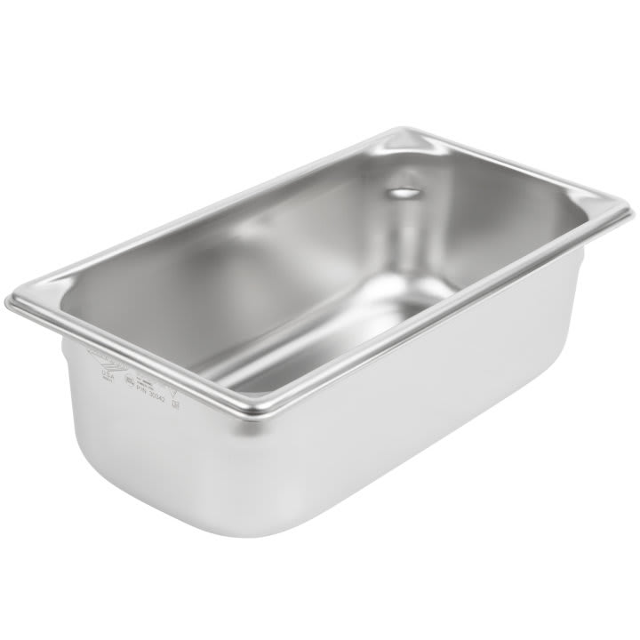 Vollrath 30342 Super Pan V® 1/3 Size Steam Table Pan, 4" Deep, 22 ga.