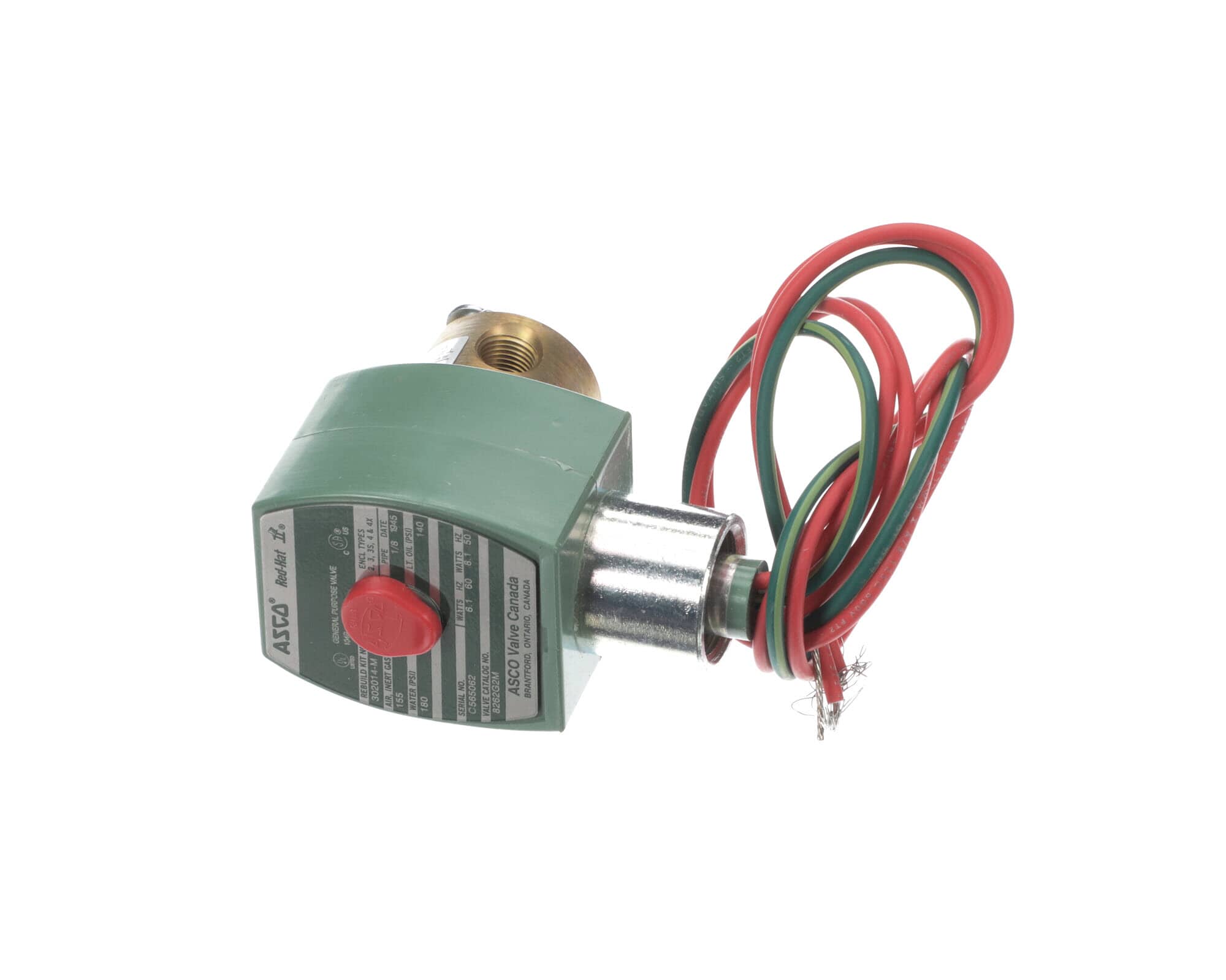 Southbend 3-S162-1 Cooling Solenoid Valve, 1/8", 220/240V
