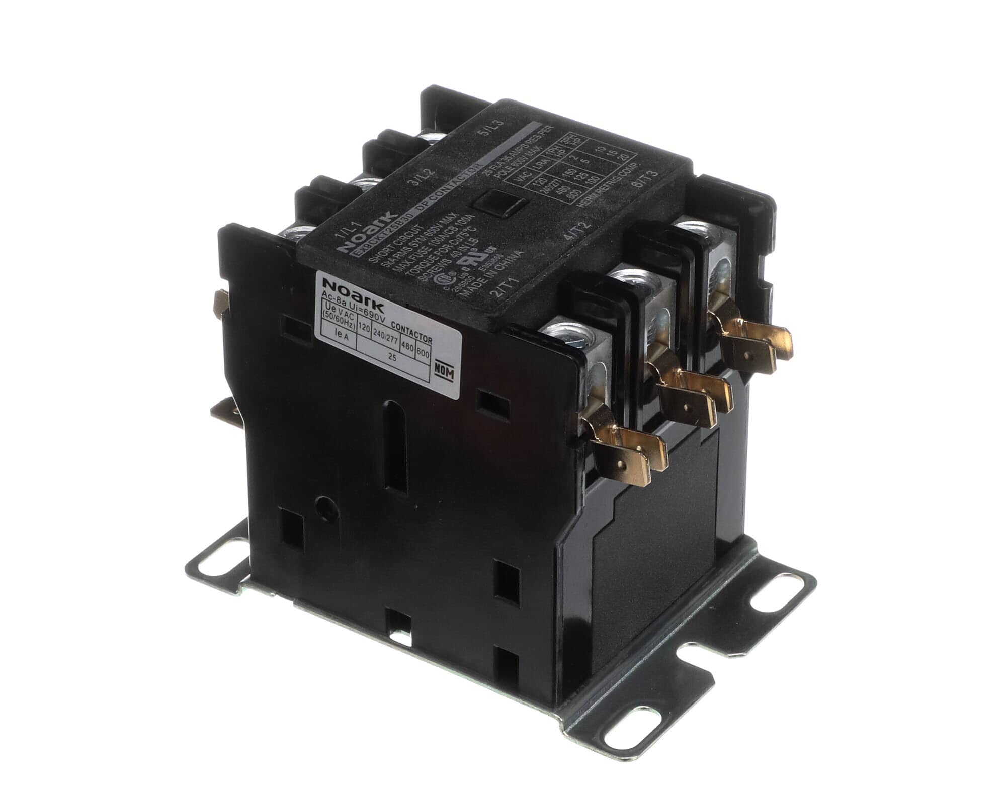 Kolpak 550008225 Contactor, 3-Pole, 208/240V