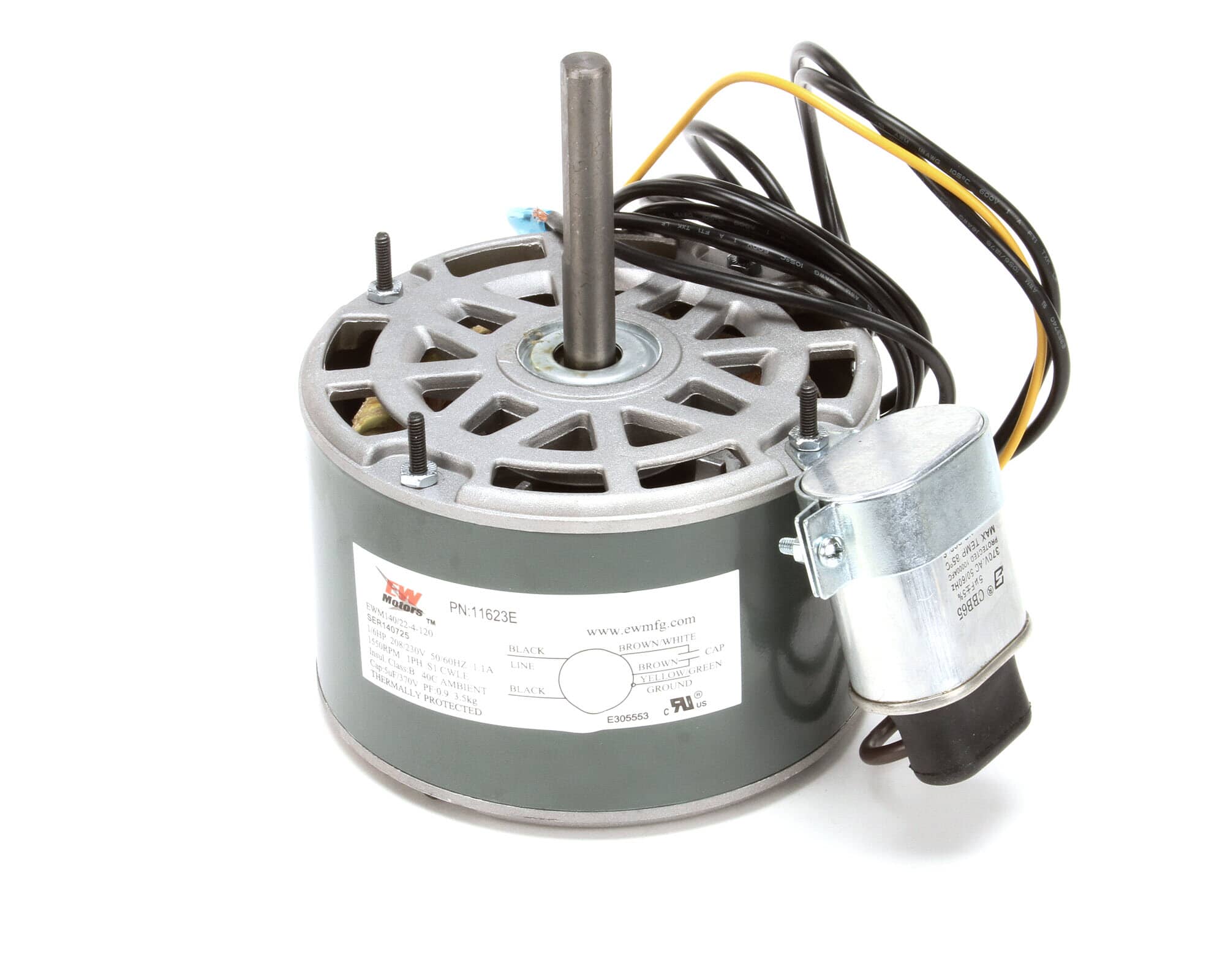 Kolpak 11623E Fan Motor, 208/230V
