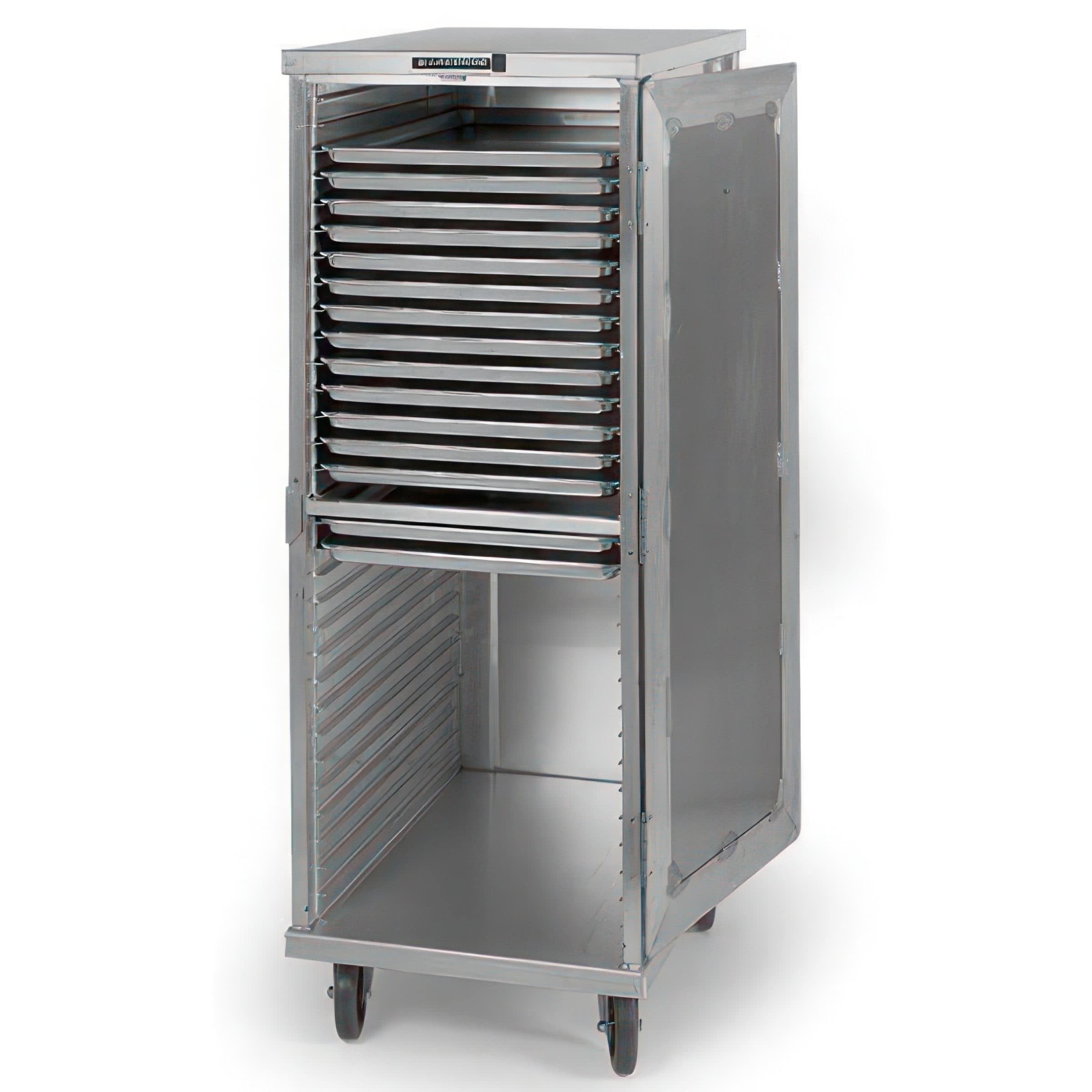 Lakeside Manufacturing 5531 Transport and Delivery Cabinet, Aluminum, Extruded Channel Ledges with 1-1/2" Spacing for 40 Full Size Sheet Pans