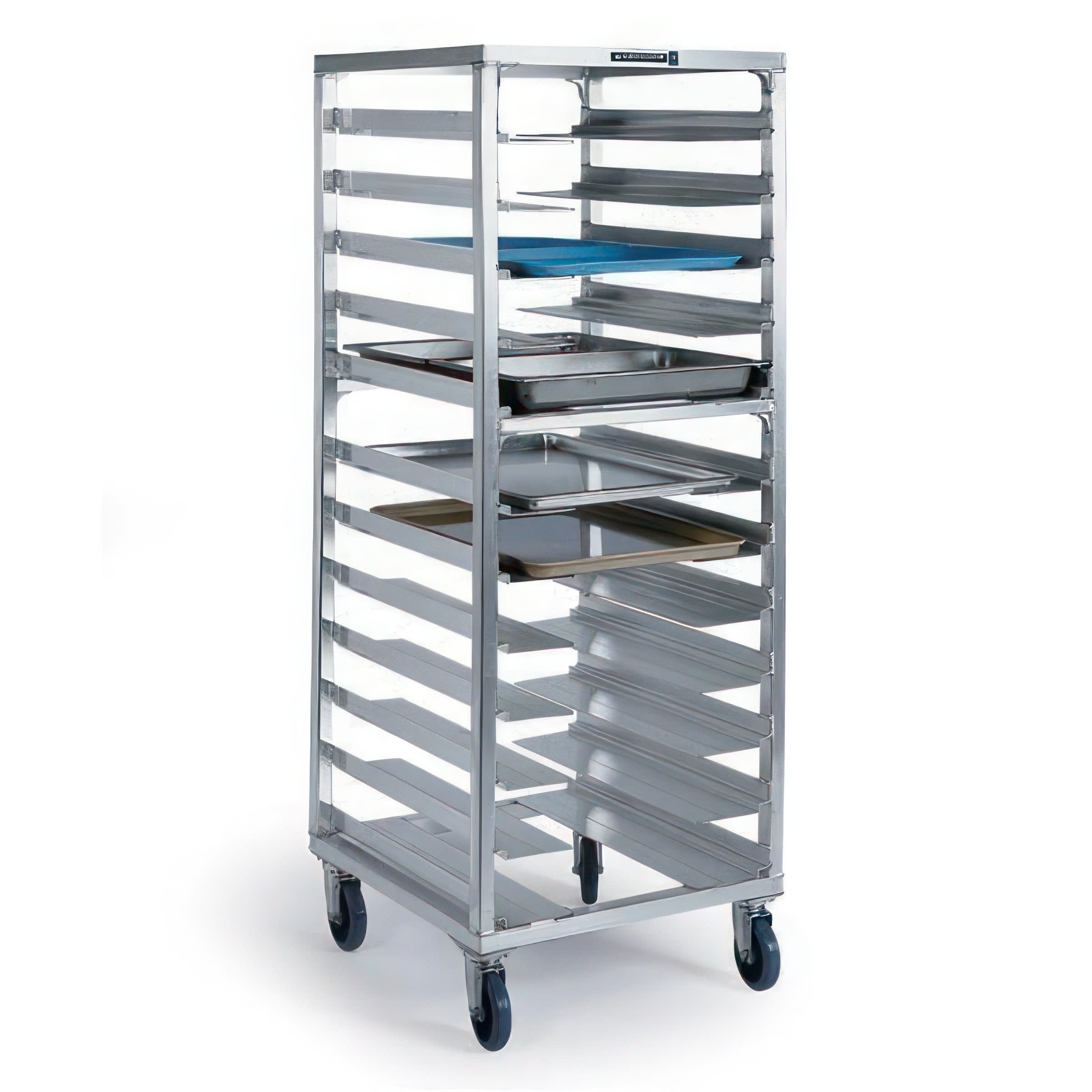 Lakeside Manufacturing 8534 Aluminum Sheet Pan Rack with (12) Sets of 6 1/4-in Universal Ledges, 12 Pan Capacity