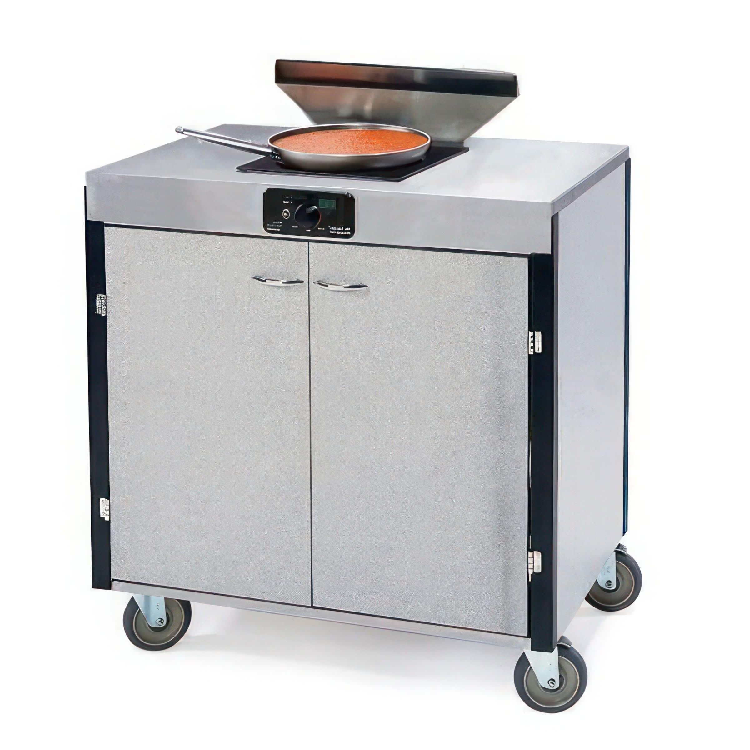 Lakeside Manufacturing 2065HRM Creation Express Cooking Station with Filtration System (1) Induction Stove Top, Hard Rock Maple Laminate Finish