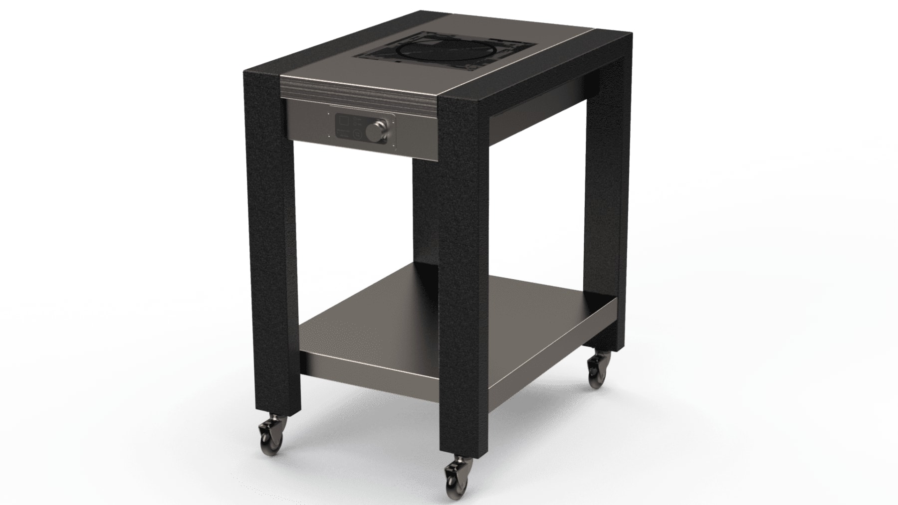 Lakeside Manufacturing 166352 Traveler Serving Table, Stainless Steel Top with Induction Cooktop Drop In, 24" Wide
