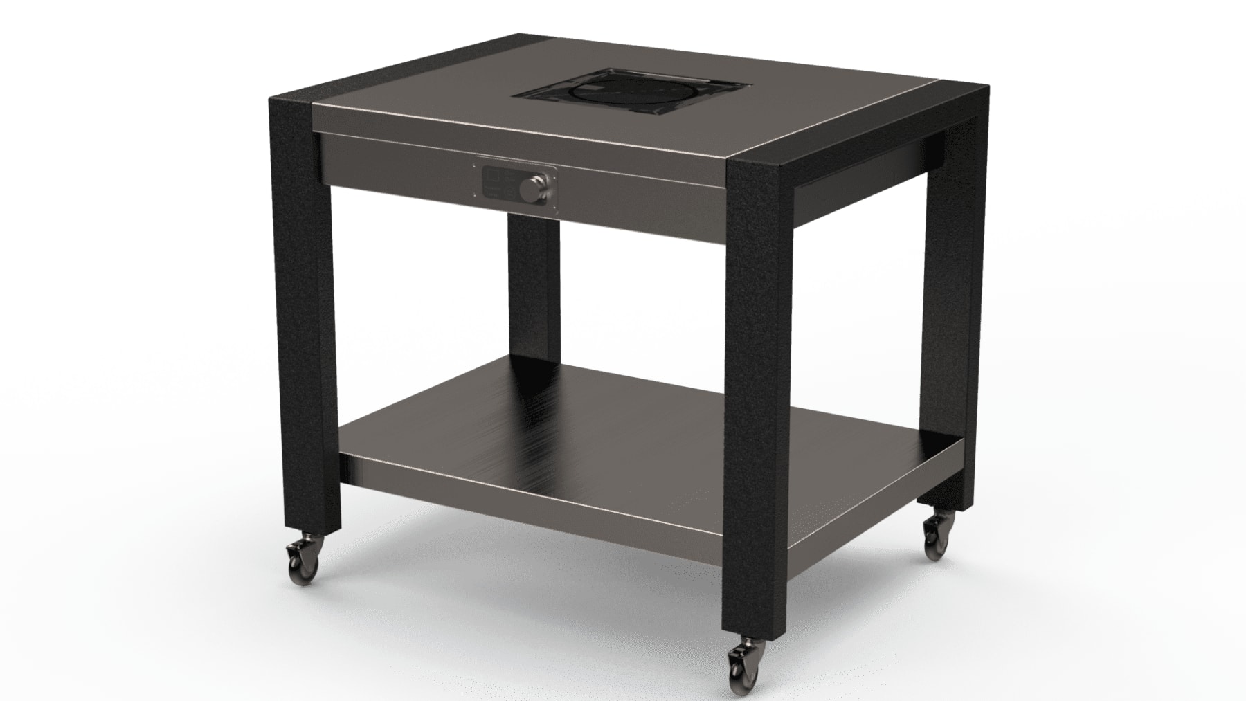 Lakeside Manufacturing 166355 Traveler Serving Table, Stainless Steel Top with Induction Cooktop Drop In, 42" Wide