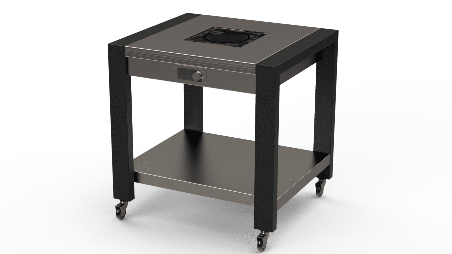 Lakeside Manufacturing 166354 Traveler Serving Table, Stainless Steel Top with Induction Cooktop Drop In, 36" Wide