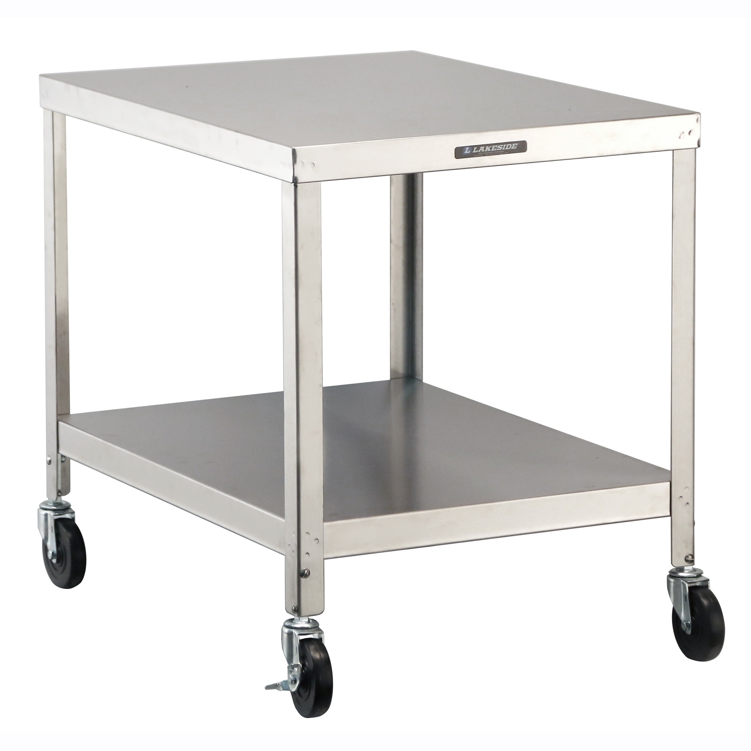 Lakeside Manufacturing 718 Mobile Machine Stand, 2 Shelf: 24 x 32-in, 29 3/16-in Height, 375-Lb. Capacity
