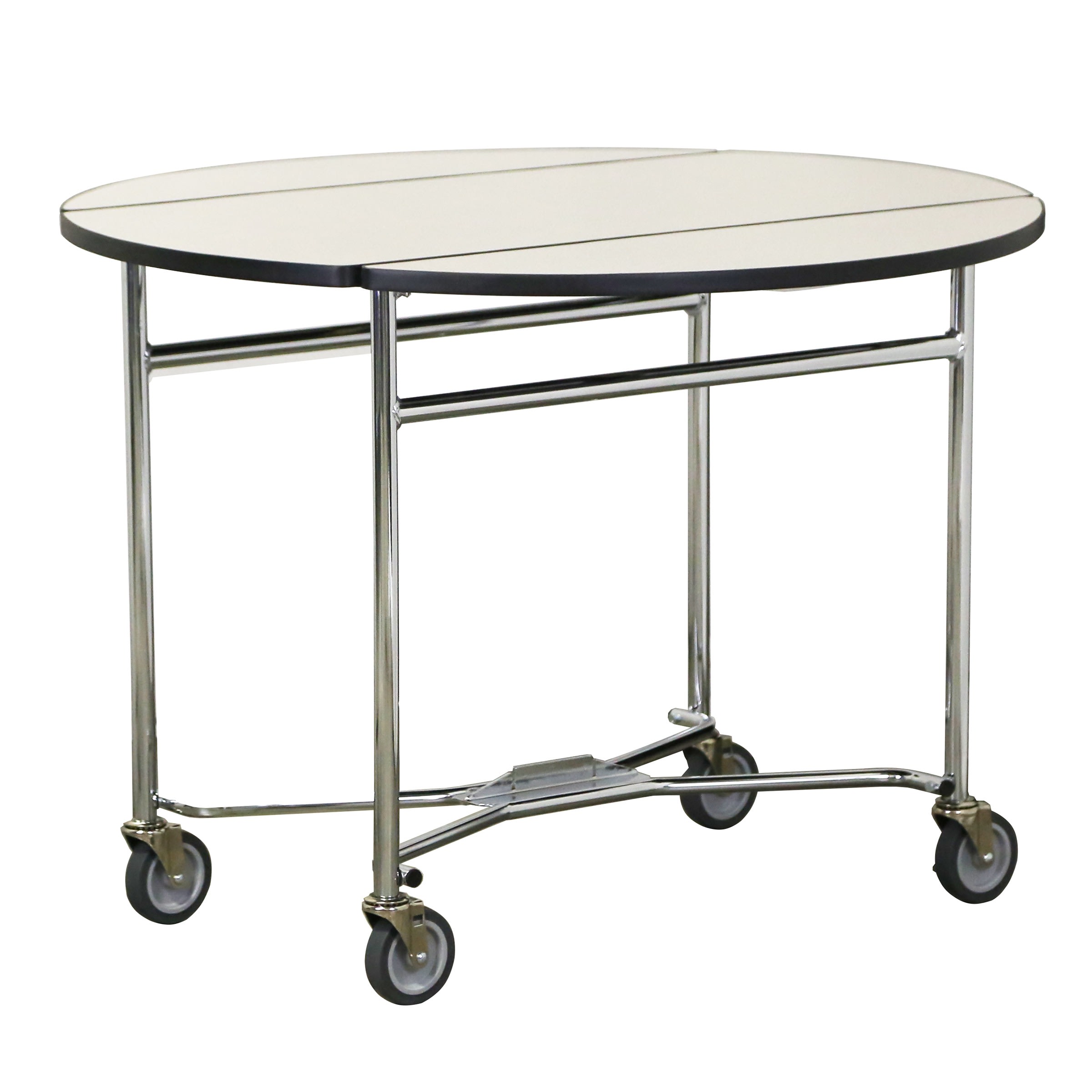 Lakeside Manufacturing 412HRM Standard Round Table, 40 x 40-in. Surface, Hard Rock Maple Laminate Top