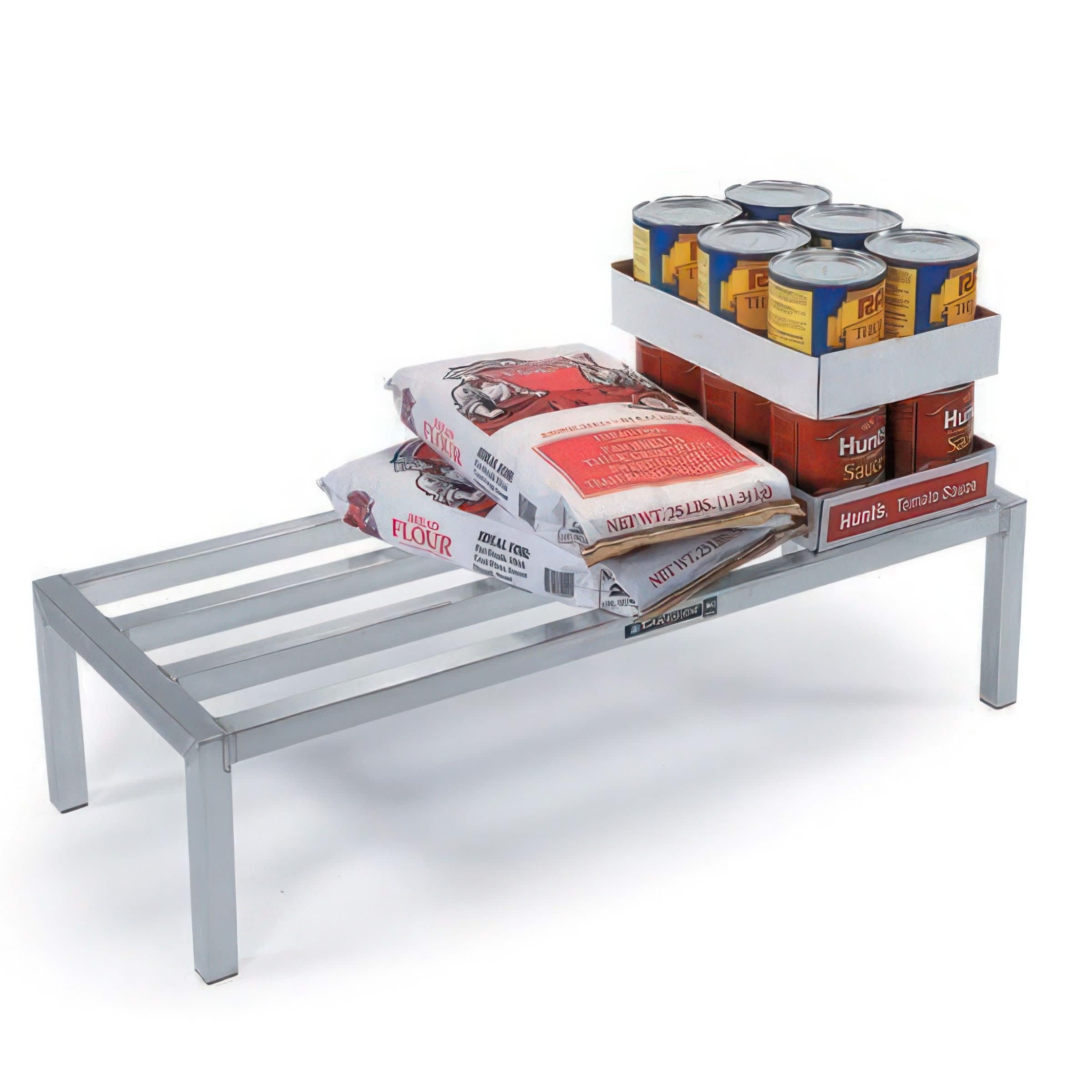 Lakeside Manufacturing 9170 Dunnage Rack with (5) Lateral Bars, Aluminum 20 x 36 x 8-in, 2000-Lb. Capacity