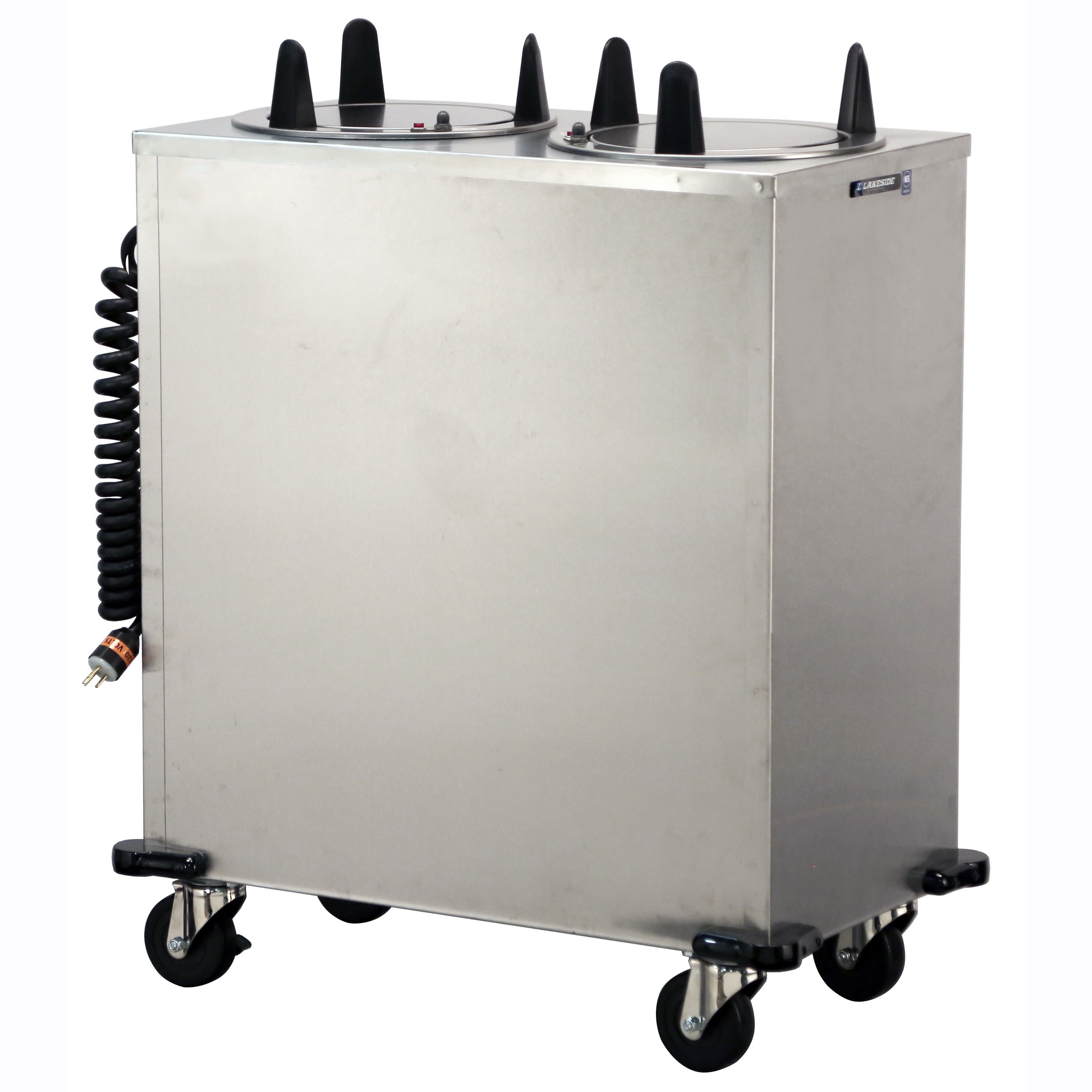 Lakeside Manufacturing 6206 Mobile Plate Dispenser, Heated, Two Stack, for 5-7/8 to 6-1/2 Inch Plates