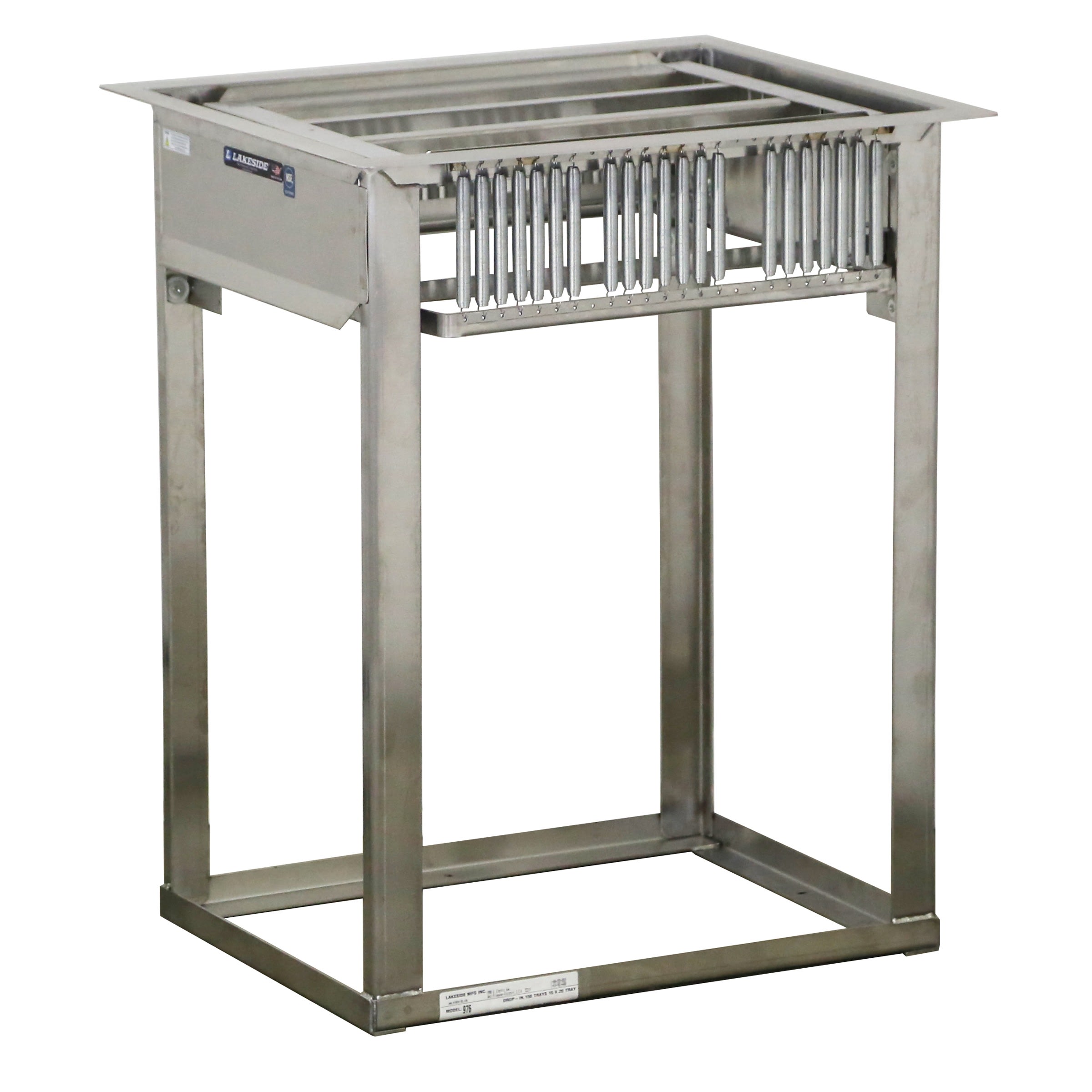 Lakeside Manufacturing 97625 Drop In Tray Dispenser for 14 x 18-in. or 15 x 20 -in. Trays, ADA Height, 132 Tray Capacity, NSF