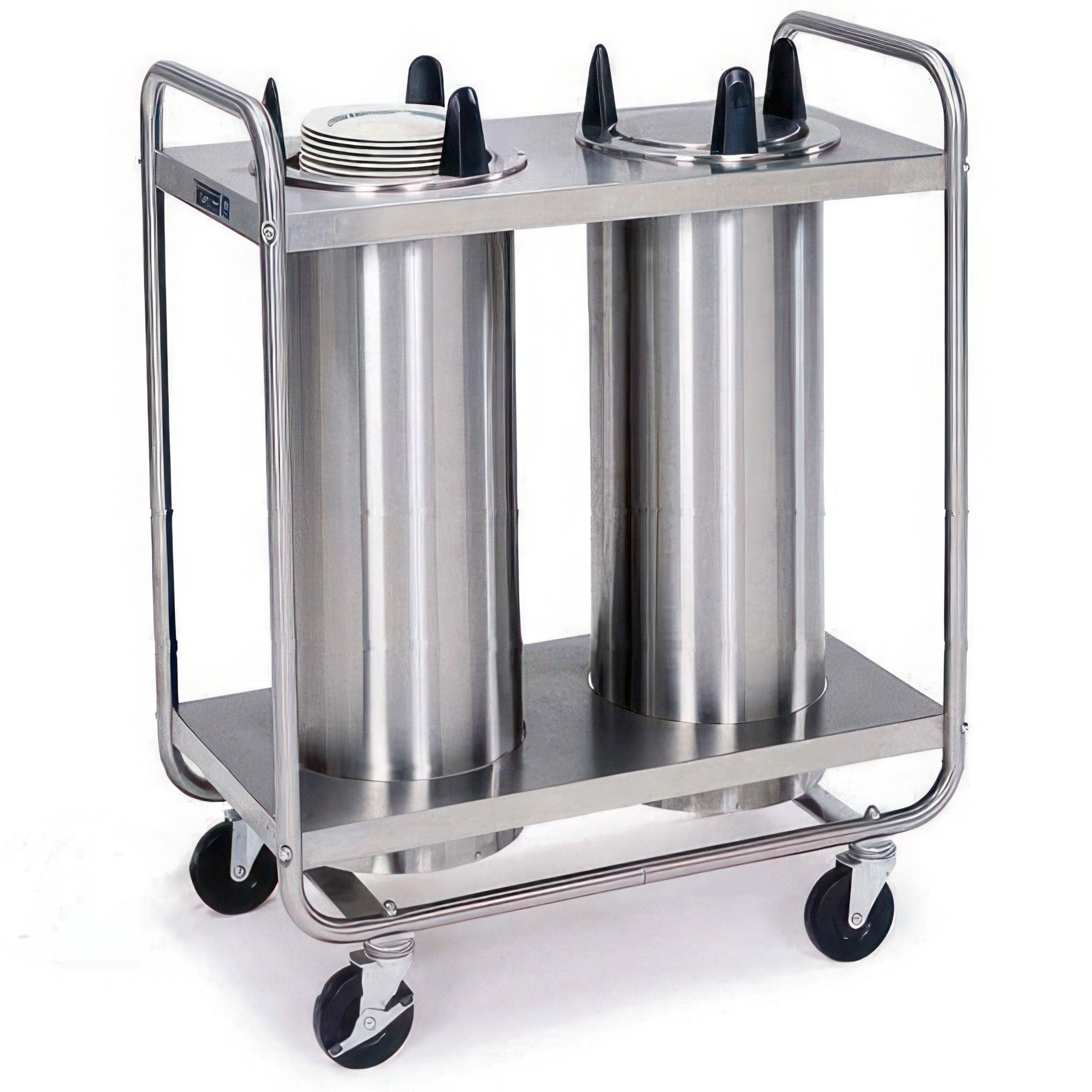 Lakeside Manufacturing 7209 Mobile Plate Dispenser, Non-Heated, Tubular Frame Two Stack, for 8-1/4 to 9-1/8 Inch Plates