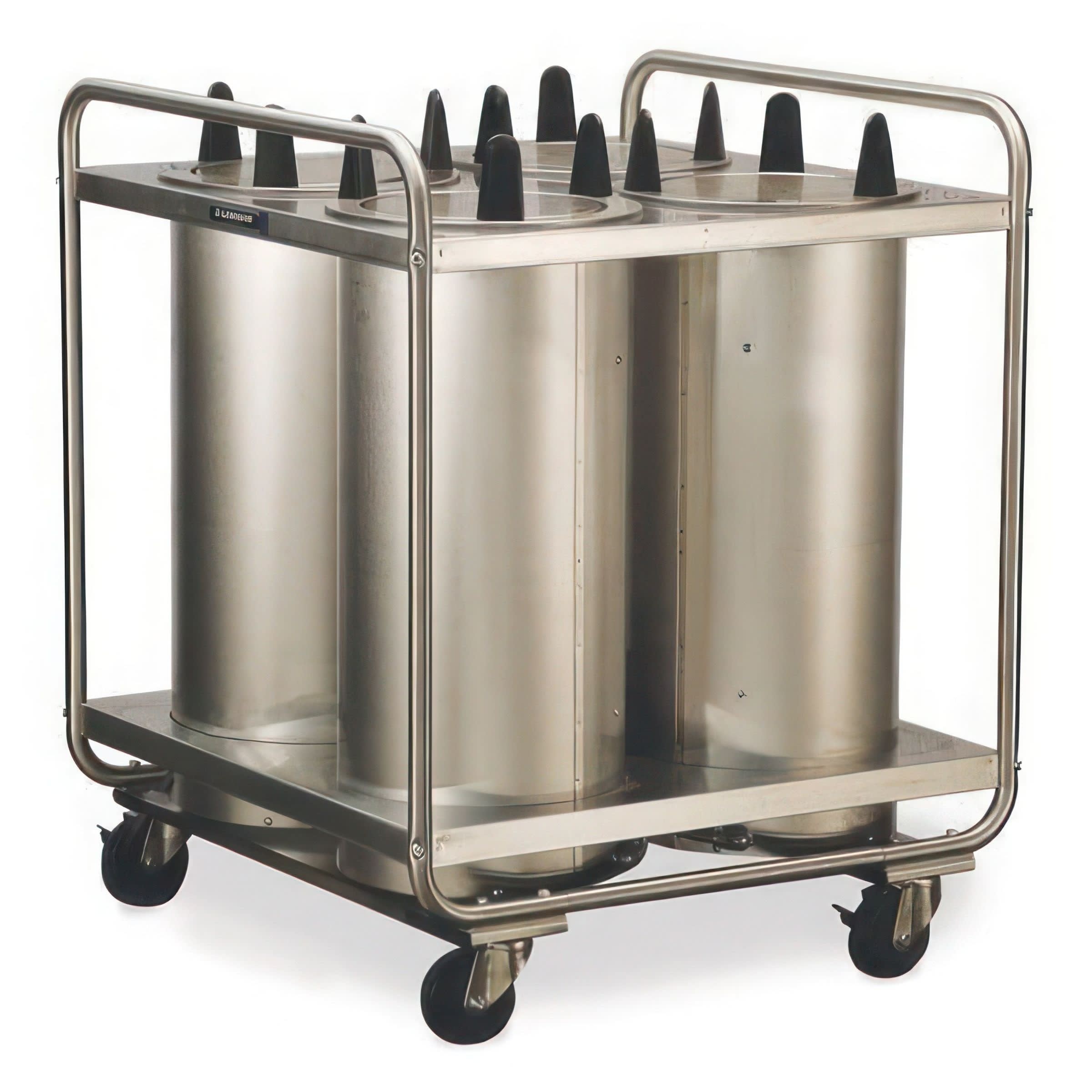 Lakeside Manufacturing 7405 Mobile Plate Dispenser, Non-Heated, Tubular Frame Four Stack, for 5-1/8 to 5-3/4 Inch Plates