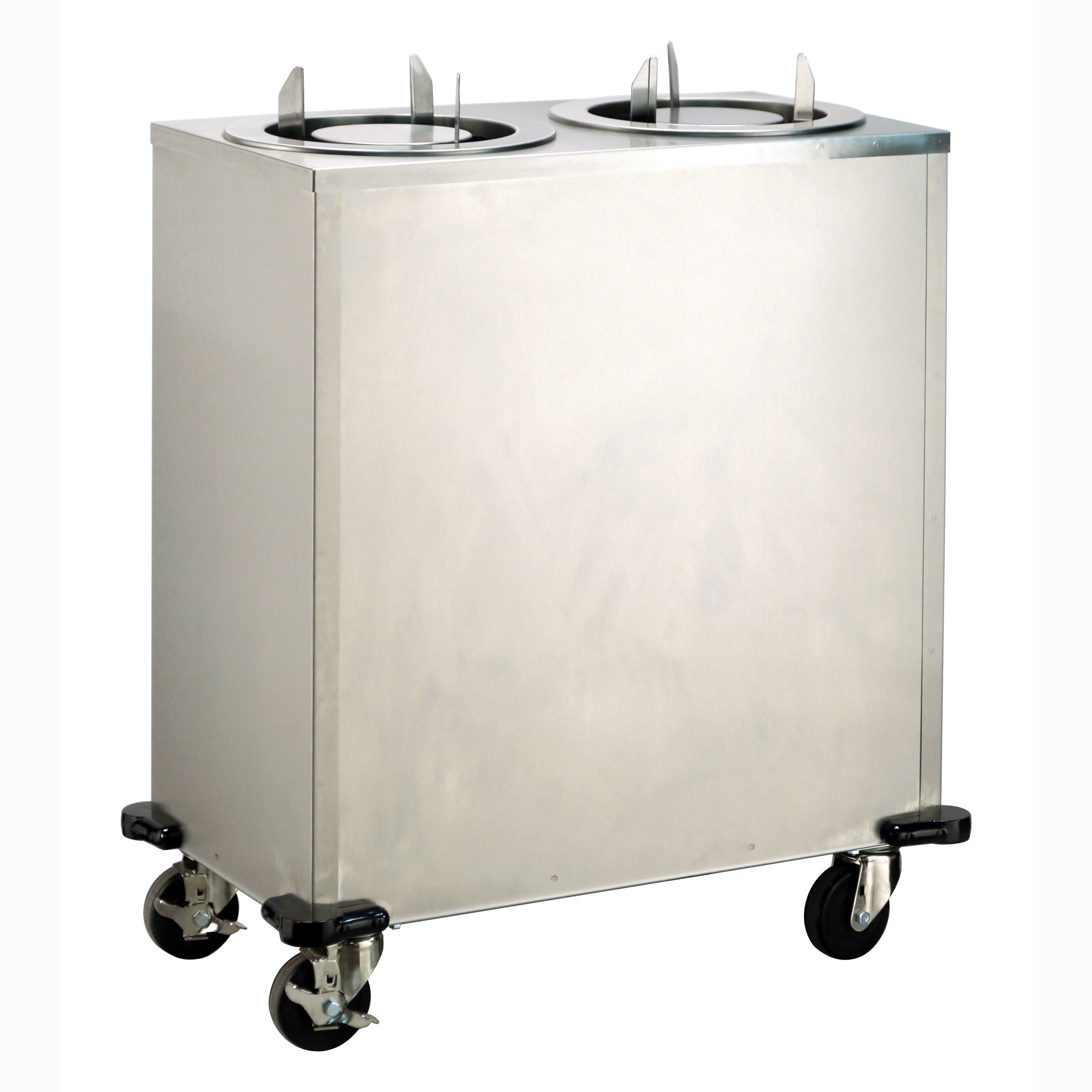Lakeside Manufacturing 915 Mobile Plate Dispenser, Non-Heated, Adjust-a-Fit, Two Stack for 4-1/4 to 7-1/2 Inch Plates