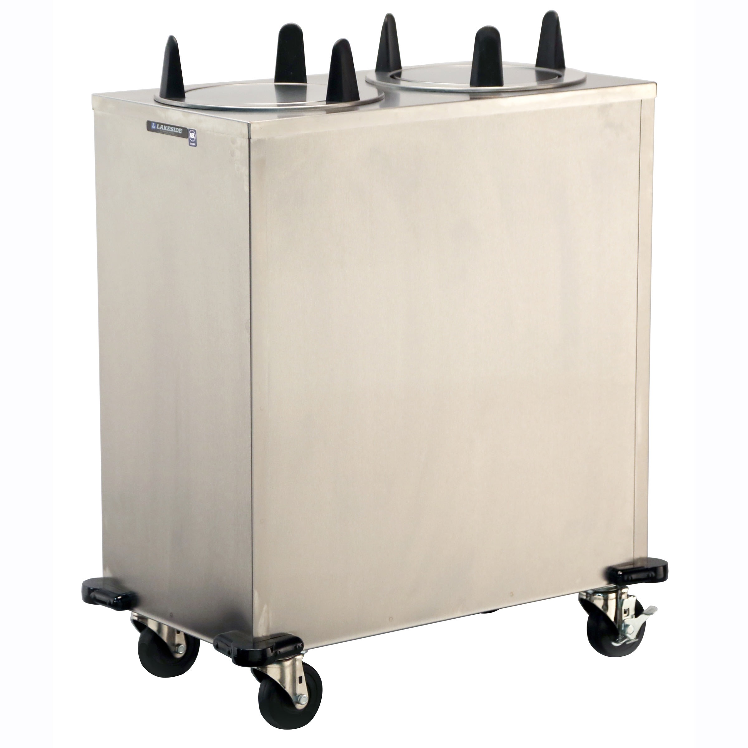 Lakeside Manufacturing 5208 Mobile Plate Dispenser, Non-Heated, Two Stack, for 7-3/8 to 8-1/8 Inch Plates