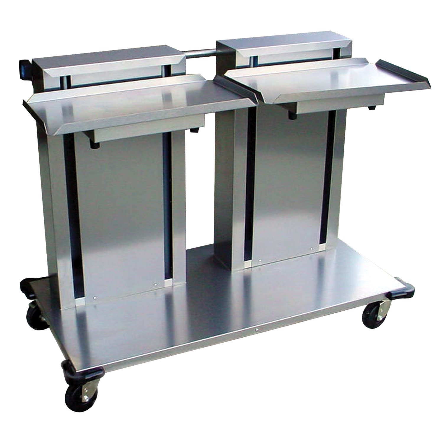 Lakeside Manufacturing 2816 Mobile Cup and Glass Rack Dispenser (2) 10 x 20 Inch Cantilever Platforms, 12 Rack Capacity