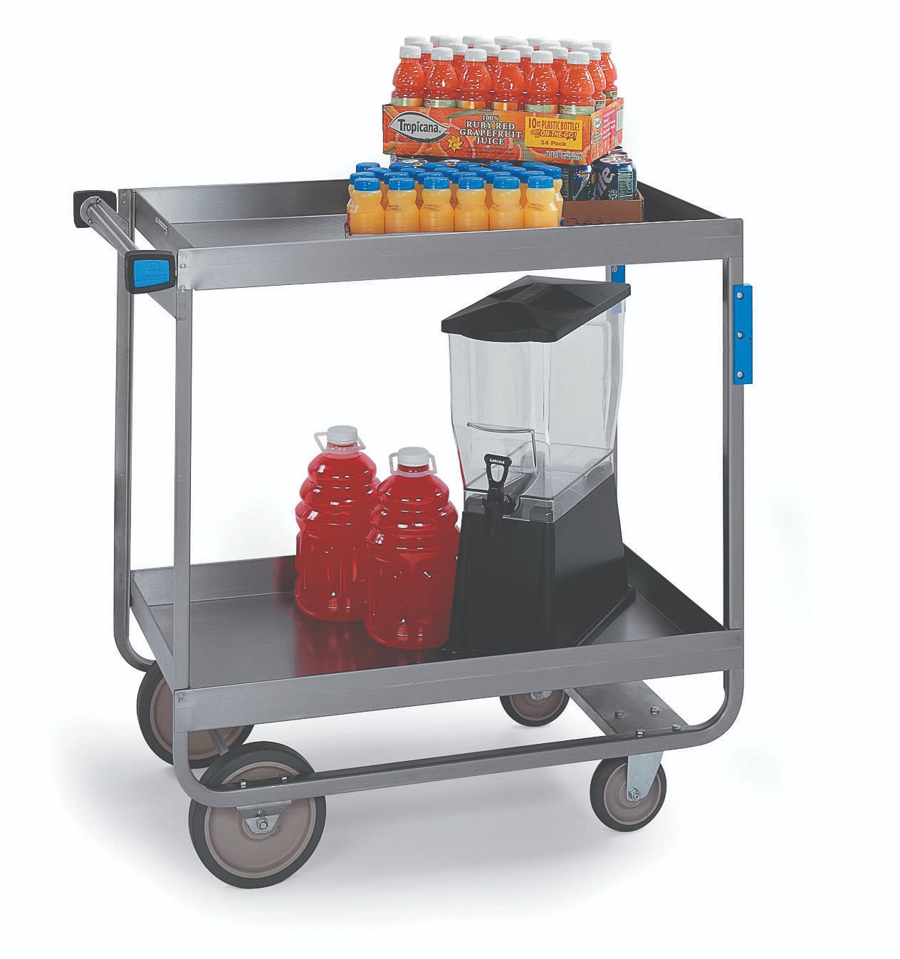 Lakeside Manufacturing 557 Deep Shelf Utility Cart 2 Shelf: 21" x 49", Heavy-Duty 700-Lb. Capacity