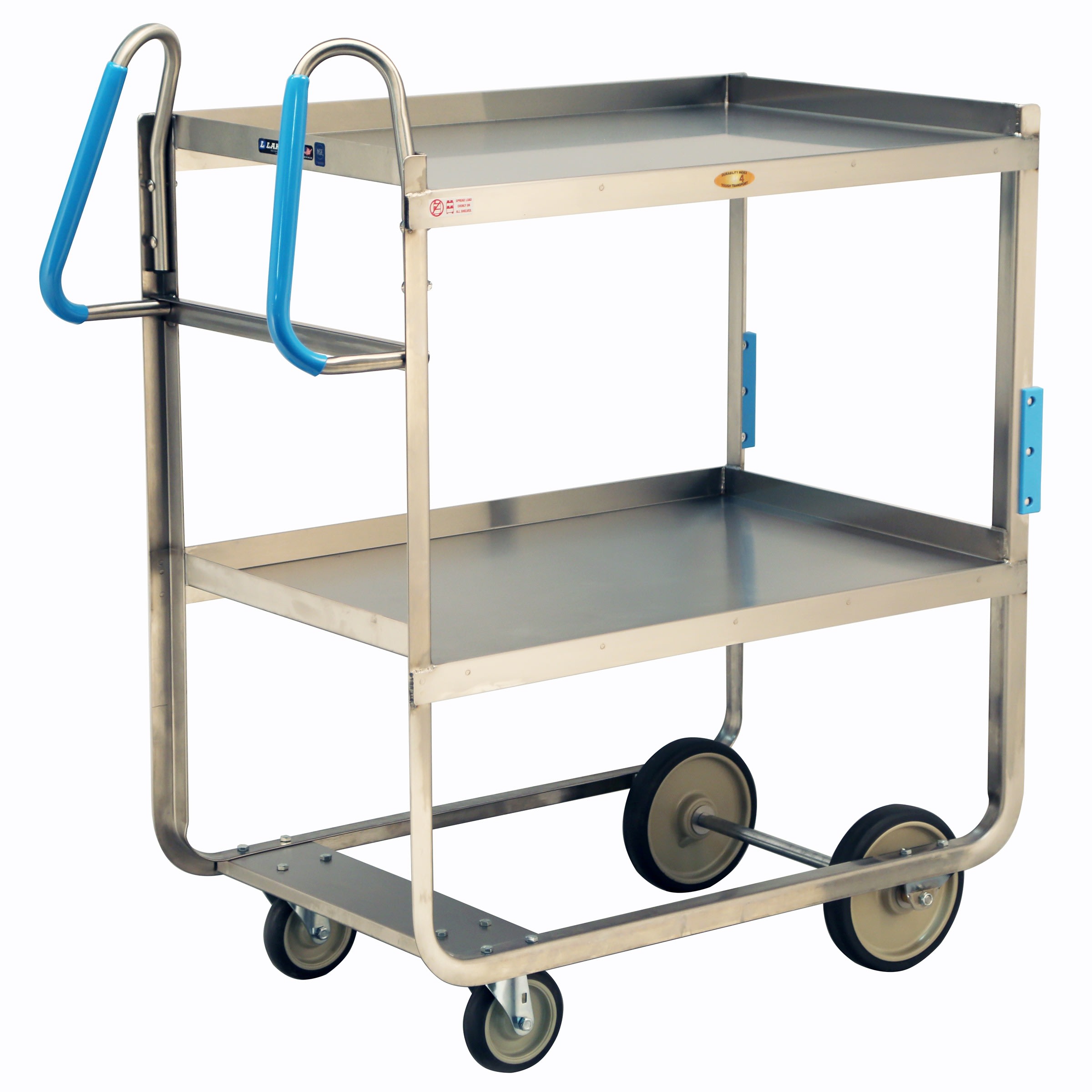 Lakeside Manufacturing 7120 Ergo-One System Utility Cart 2 Shelf: 21" x 33", 1000-Lb. Capacity