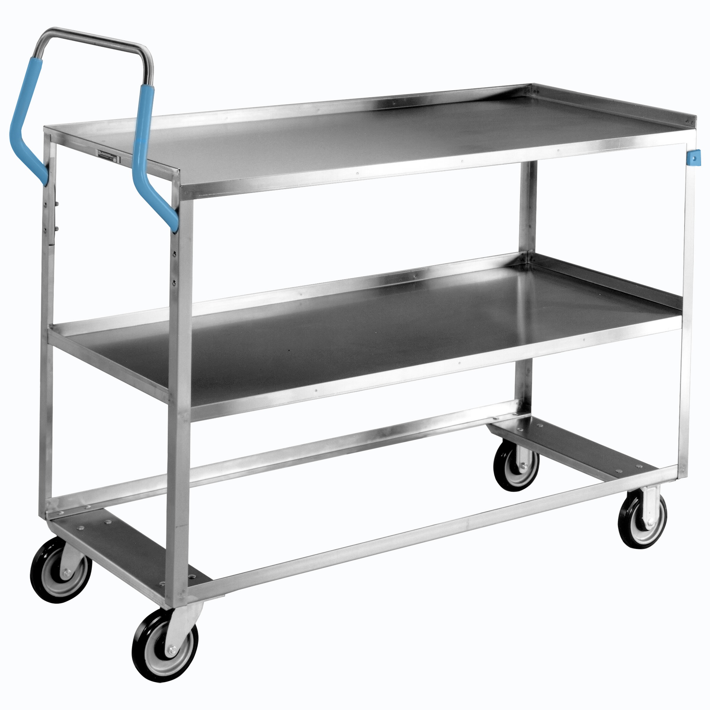 Lakeside Manufacturing 6830 Ergo-One System Utility Cart, 2 Shelf: 21" x 49", 500-Lb. Capacity
