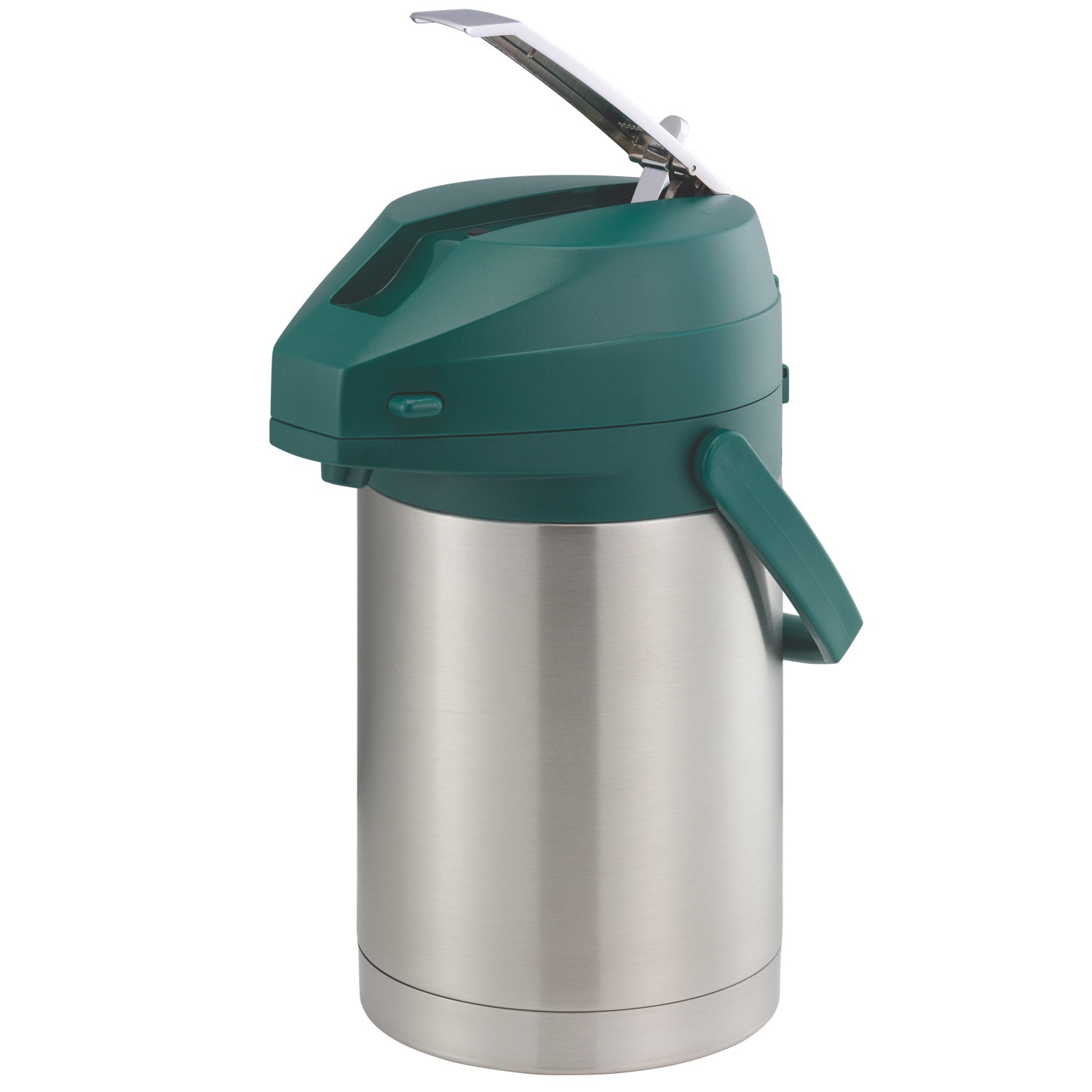 Service Ideas CTAL22GRN Color Me SVAC, Vacuum Insulated Airpot, Stainless Vacuum, 2.2 Liter, Brushed Stainless and Green