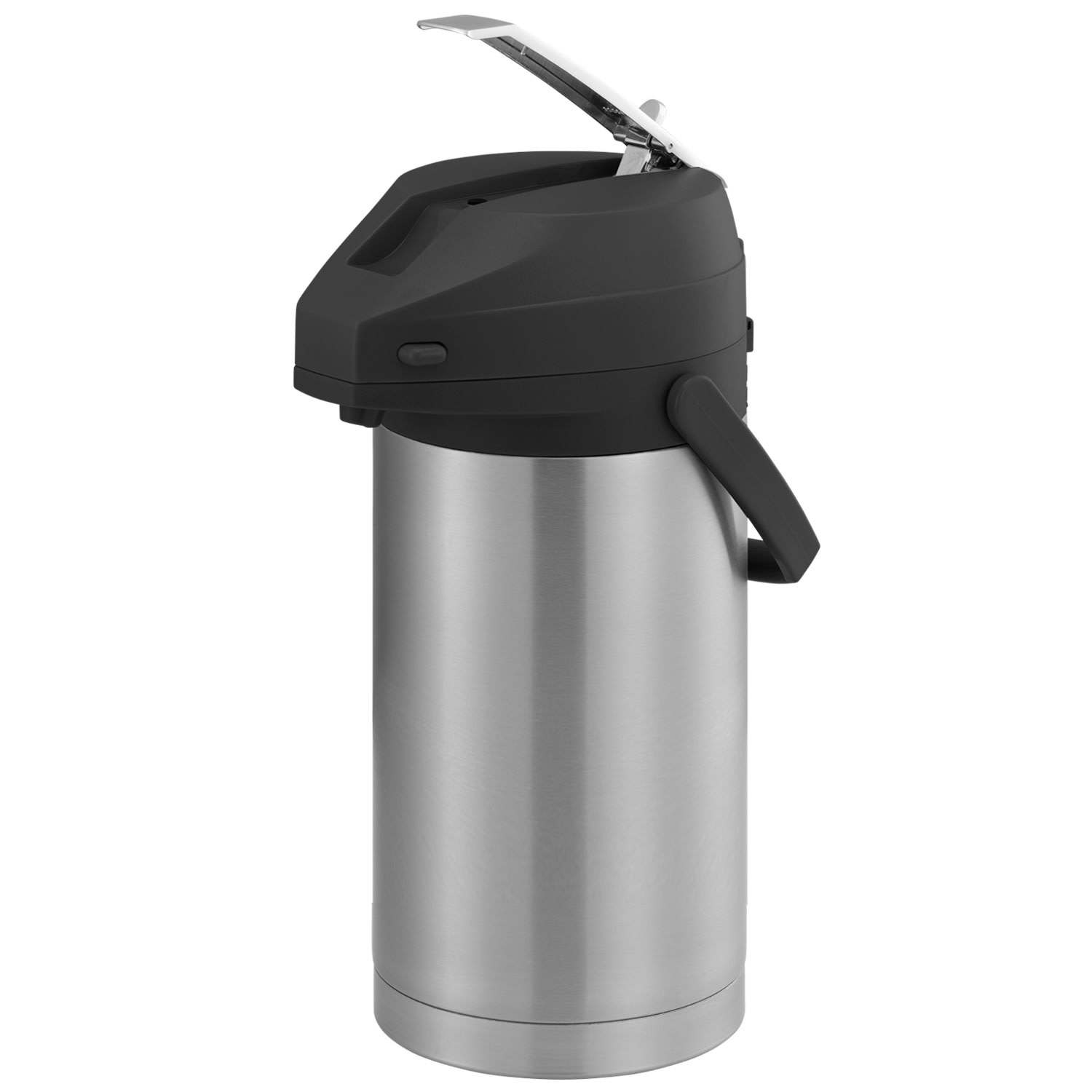 Service Ideas CTAL37BL Color Me SVAC, Vacuum Insulated Airpot, Stainless Vacuum, 3.7 Liter, Brushed Stainless and Black