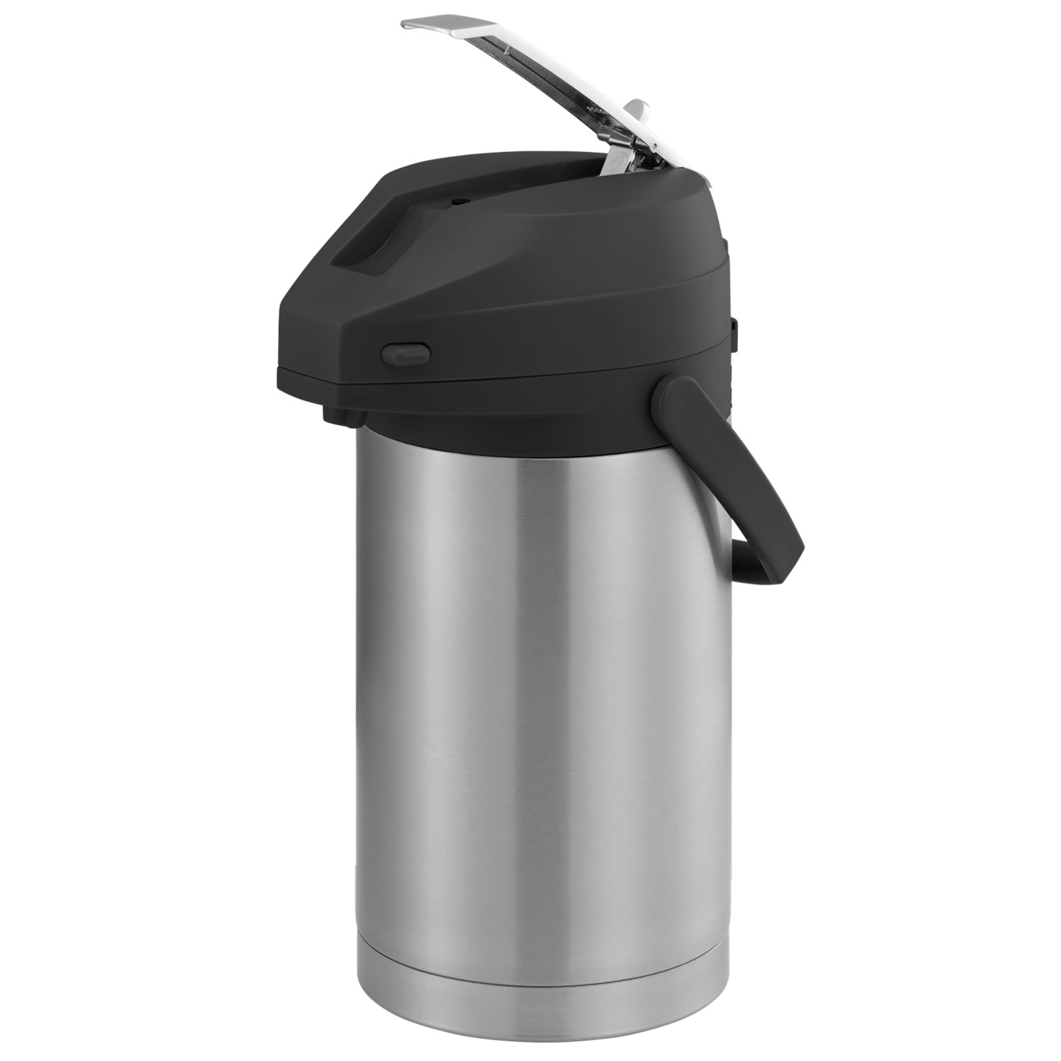 Service Ideas CTAL30BL Color Me SVAC, Vacuum Insulated Airpot, Stainless Vacuum, 3 Liter, Brushed Stainless and Black