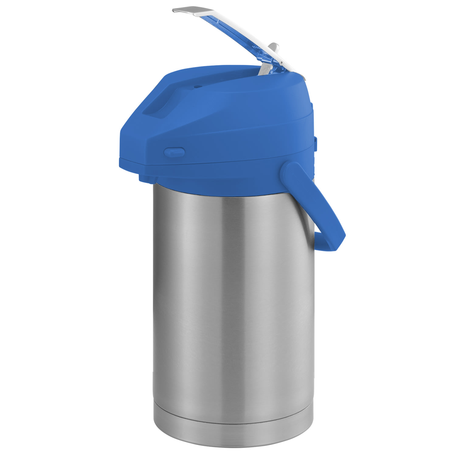Service Ideas CTAL30BLU Color Me SVAC, Vacuum Insulated Airpot, Stainless Vacuum, 3 Liter, Brushed Stainless and Blue
