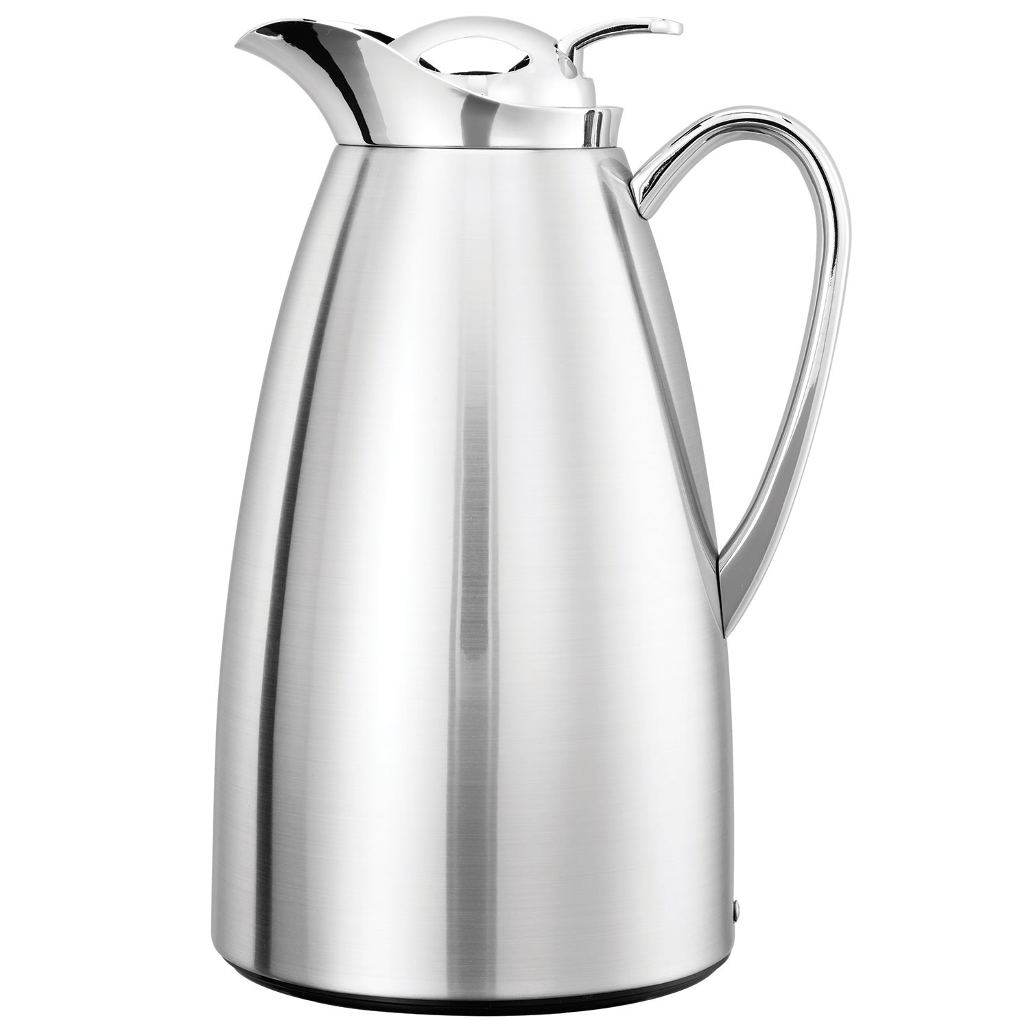 Service Ideas CJZS1CH Classy Carafe, Vacuum Insulated Carafe, Stainless Vacuum, 1 Liter, Polished Stainless
