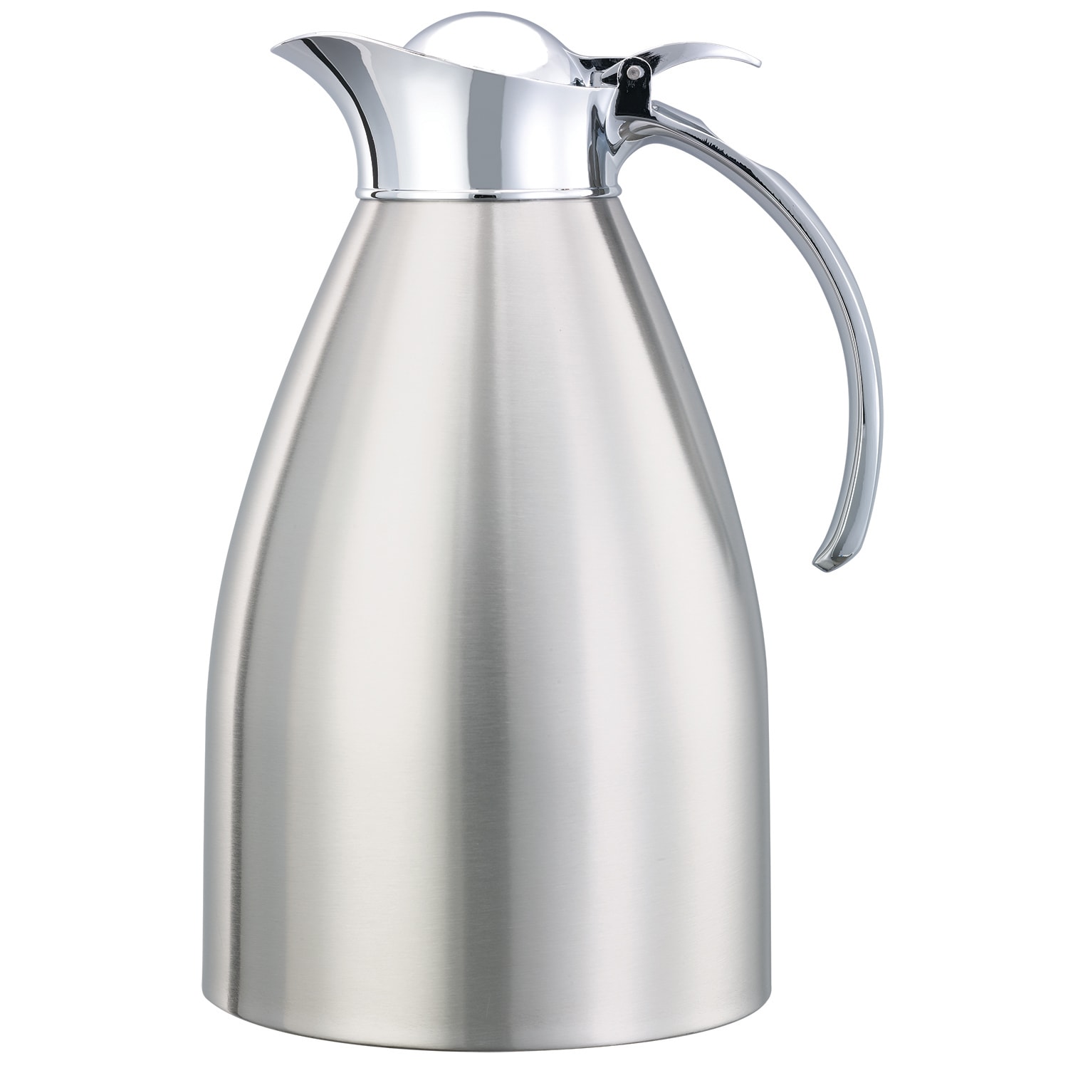 Service Ideas MAR15BS Marquette Series, Vacuum Insulated Carafe, Stainless Vacuum, 1.5 Liter, Brushed with Polished Accents