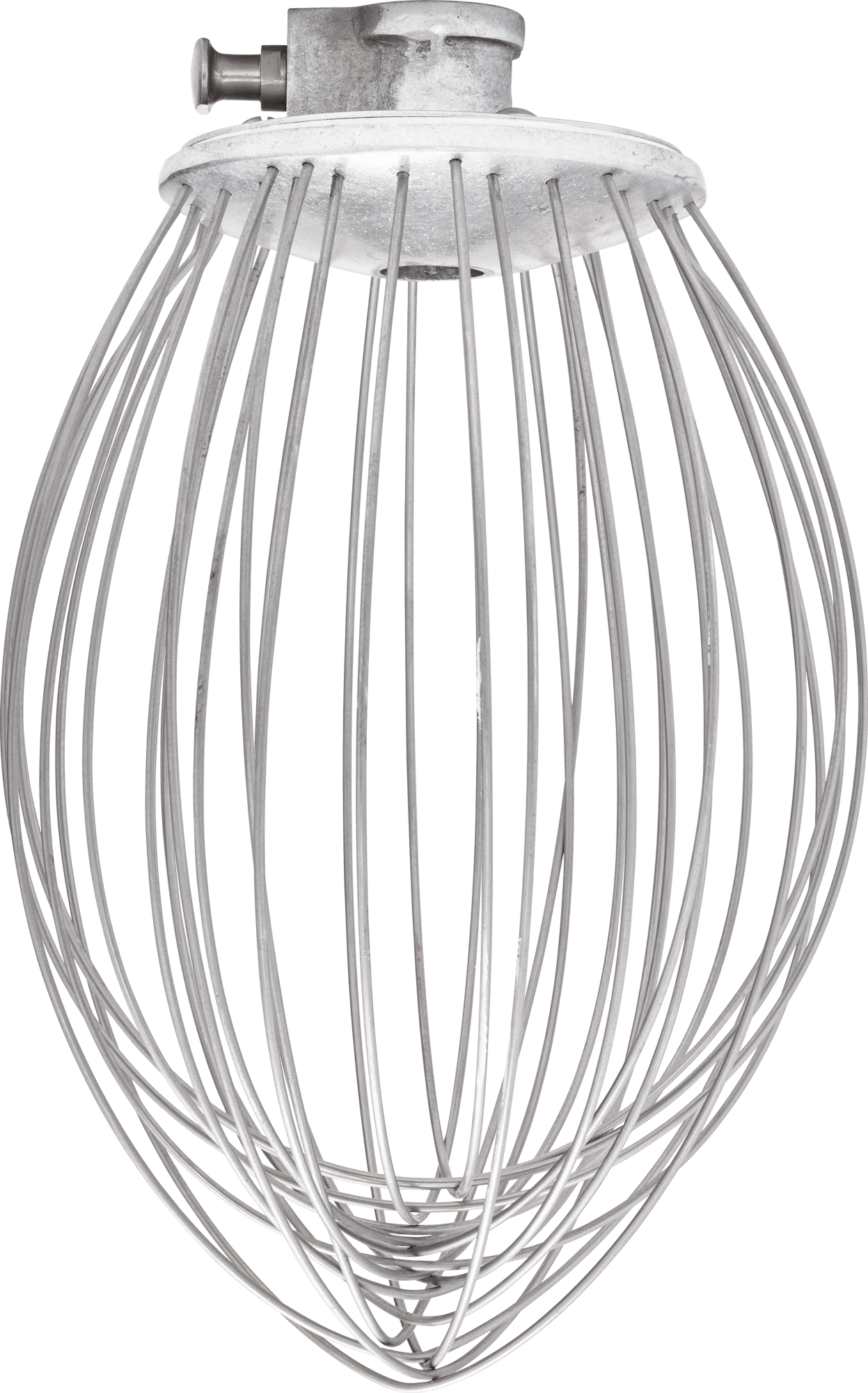 Hobart DWHIP-HL12 Legacy 12 Qt. "D" Wire Whip, Stainless Steel, For HL120 and HL200 w/ 12 Qt. Bowl