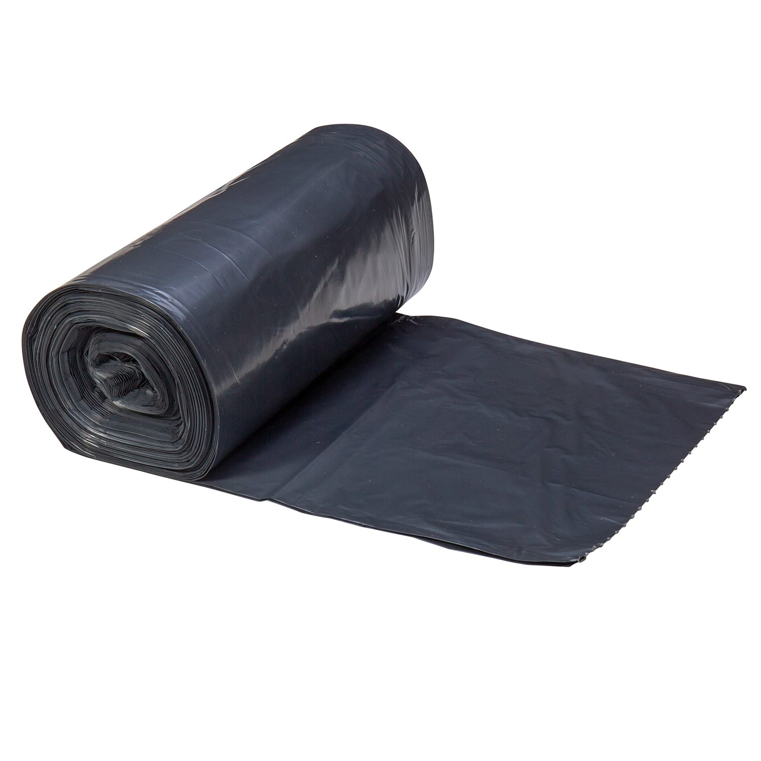 Right Choice 78000191 LLDPE (Repro) 55-Gallon Can Liner Roll, Black, 36" x 58", 1.2 Mil, Case of 100