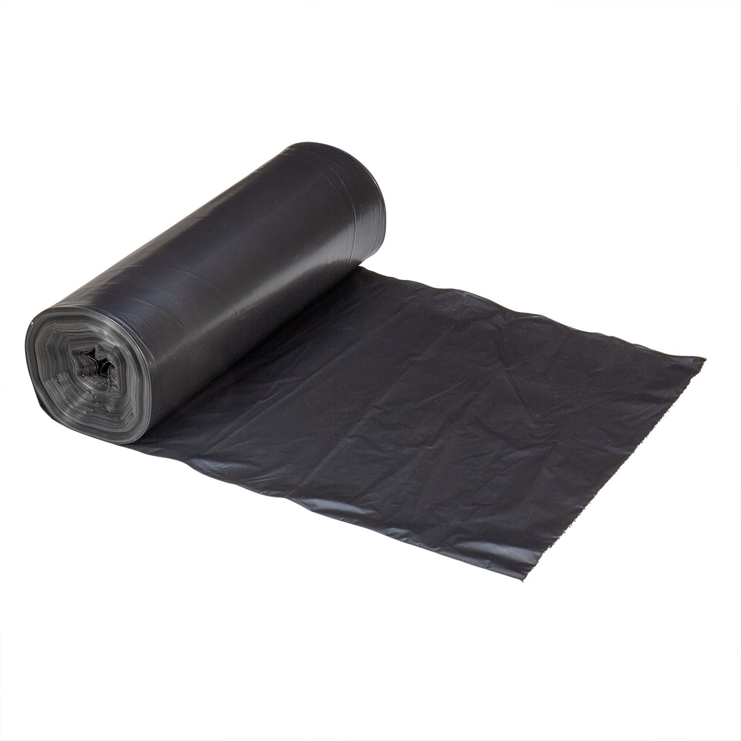 Right Choice 78000281 LDPE (Repro) Can Liner Roll, Black, 56 Gallon, 1.6 Mil, 43" x 48", Case of 100