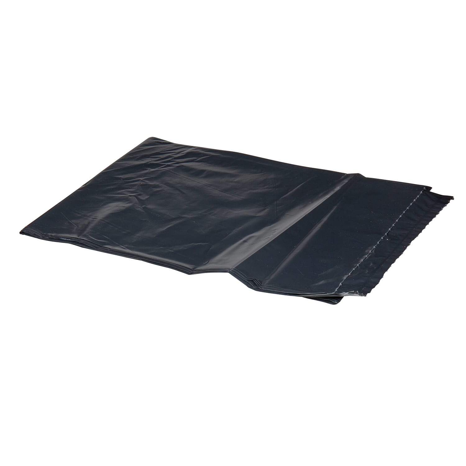Right Choice 78000236 LDPE (Repro) Flat Pack 60-Gallon Can Liner, Black, 2 Mil, 38" x 58", Case of 100