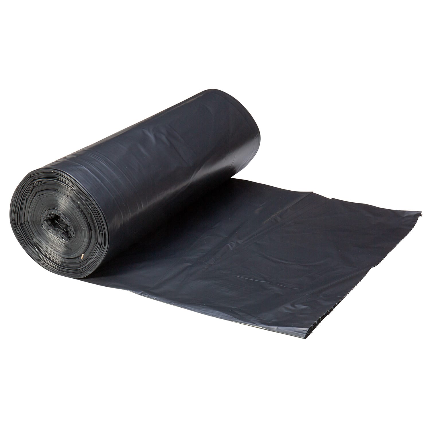 Right Choice 78000297 LDPE (Repro) Can Liner Roll, Black, 50 Gallon, 1.3 Mil, 46" x 50", Case of 100