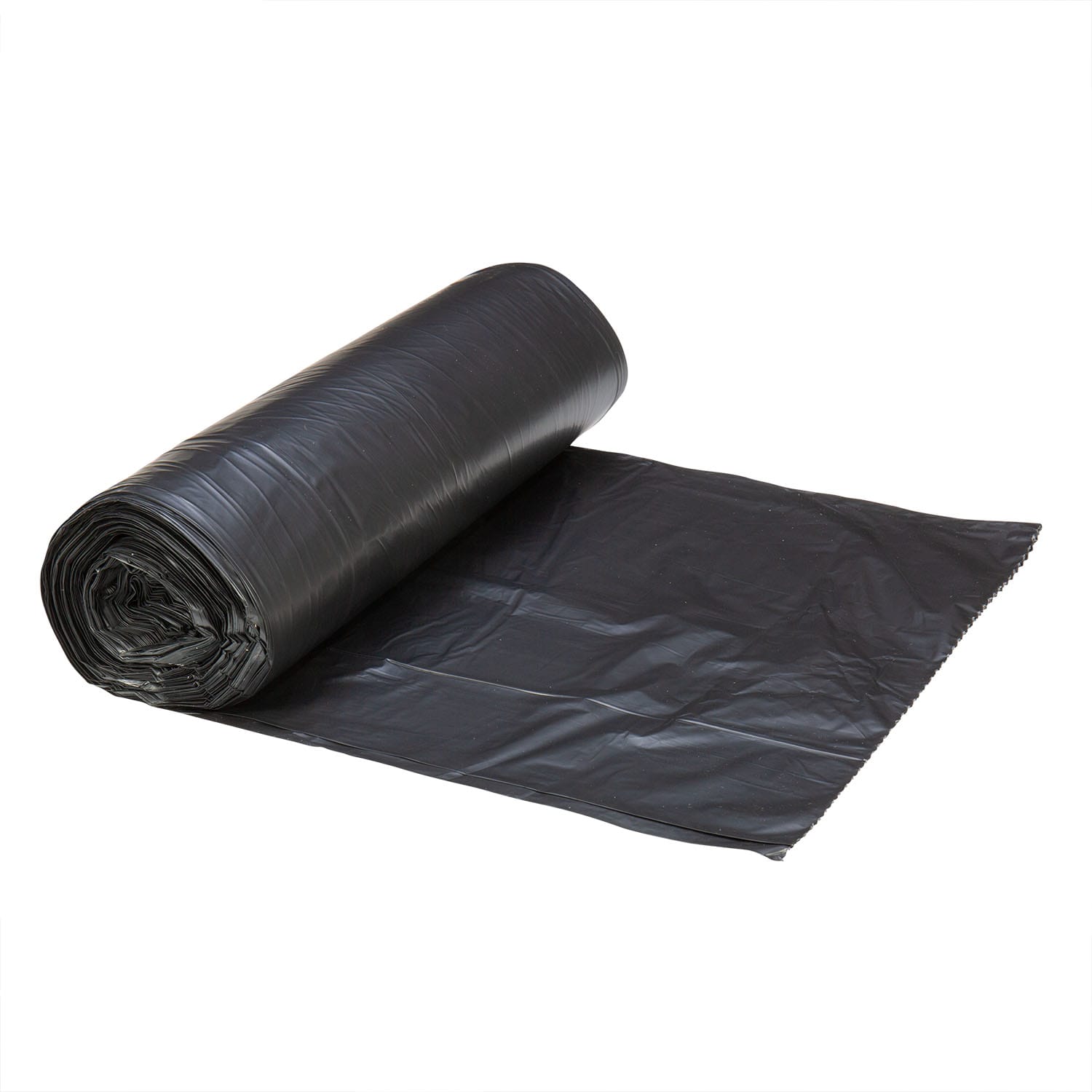 Right Choice 78000300 Right Choice LDPE (Repro) 65-Gallon Can Liner Roll, Black, 50" x 48", 1.7 Mil, Case of 100