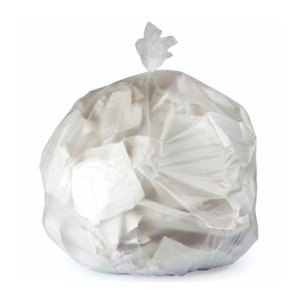 Right Choice 78000054 HDPE 20/30-Gallon Can Liner Roll, Natural, 30" x 37", 10 Mic, Case of 500