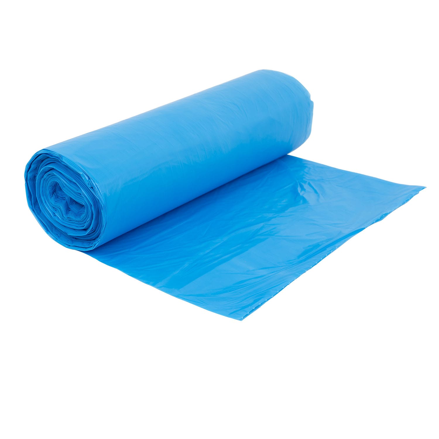 Right Choice 78000116 HDPE 44-Gallon Can Liner Roll, Blue, 38" x 46", 14 Mic, Case of 250