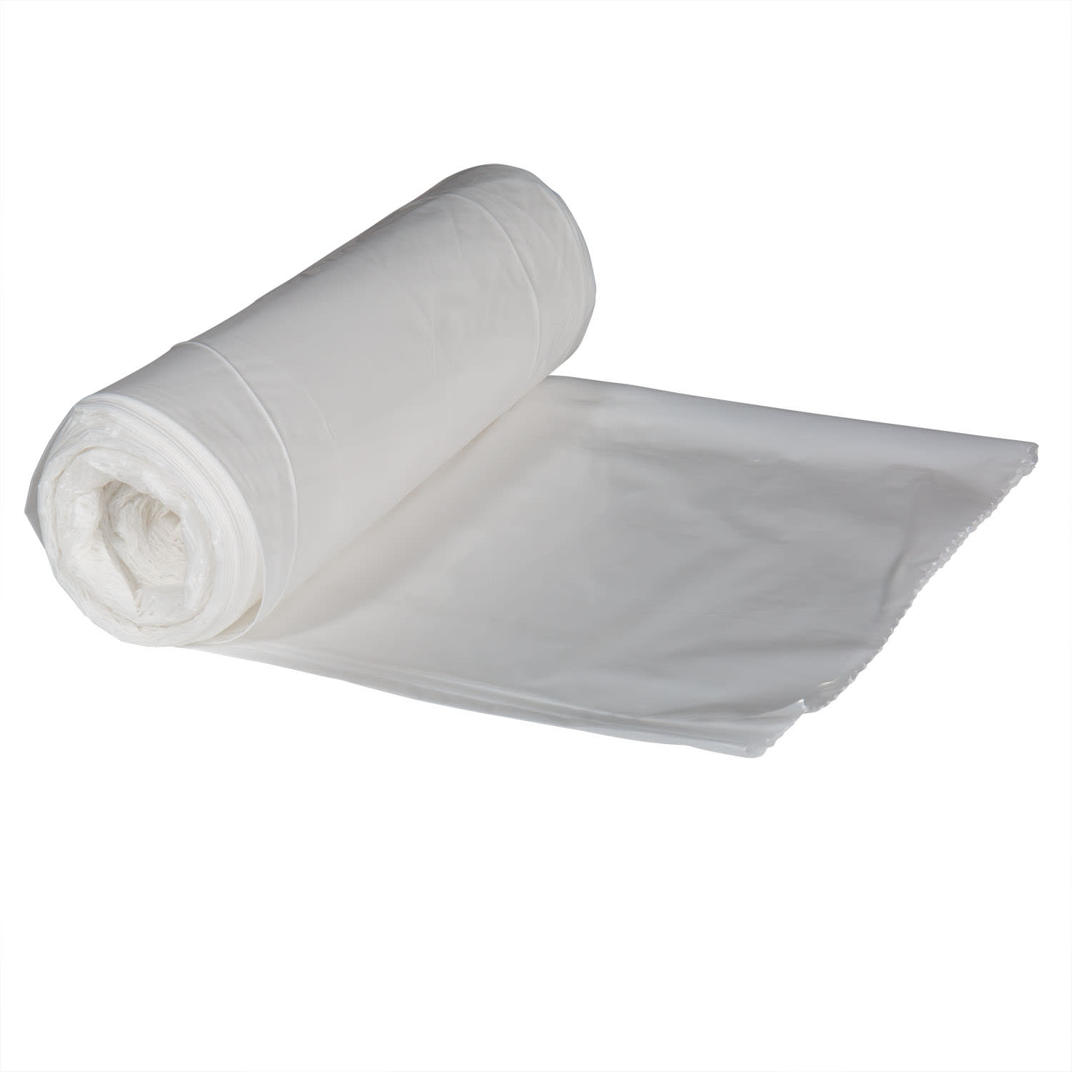 Right Choice 78000254 LDPE 40/45-Gallon Can Liner Roll, Clear, 40" x 46", 1.2 Mil, Case of 100