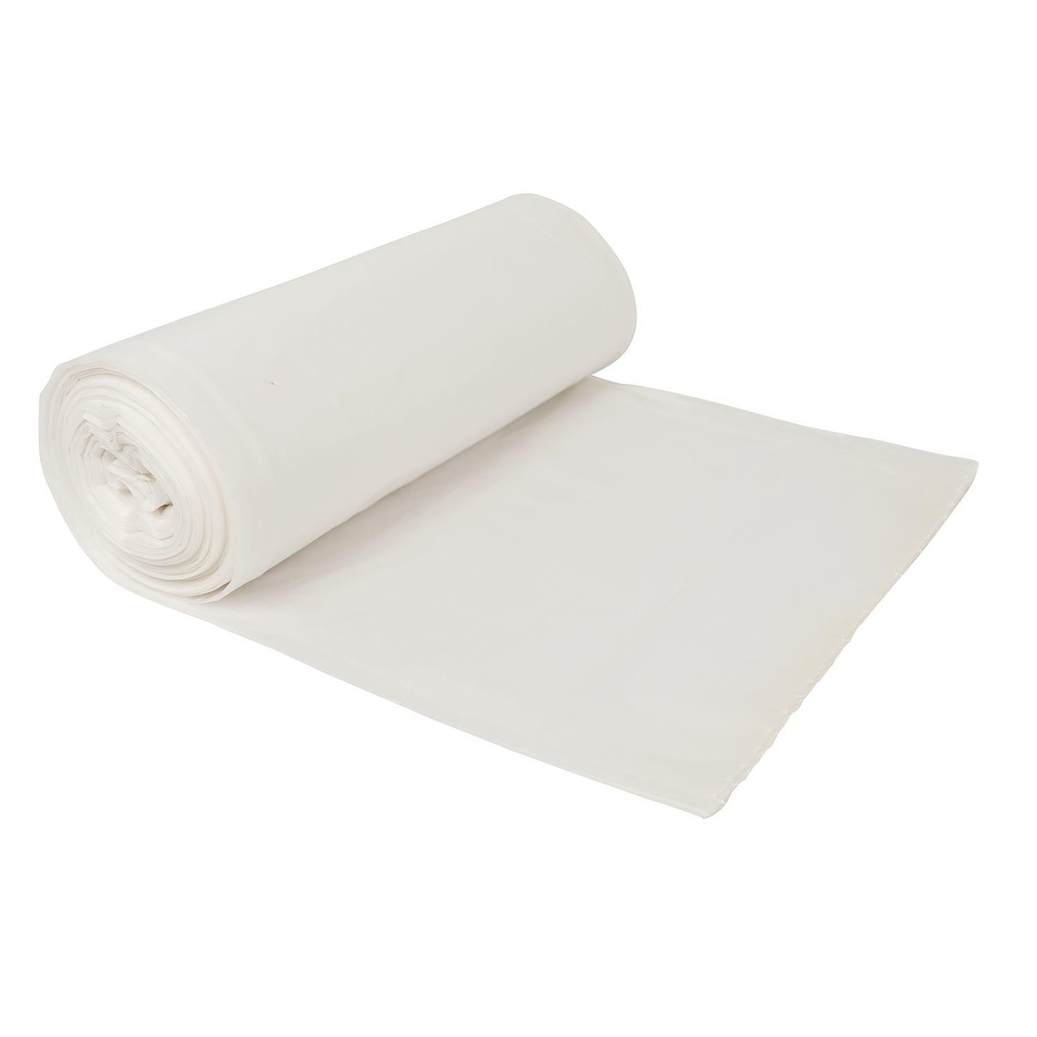 Right Choice 78000185 LDPE 32-Gallon Can Liner Roll, Clear, 33" x 44", 1.3 Mil, Case of 100