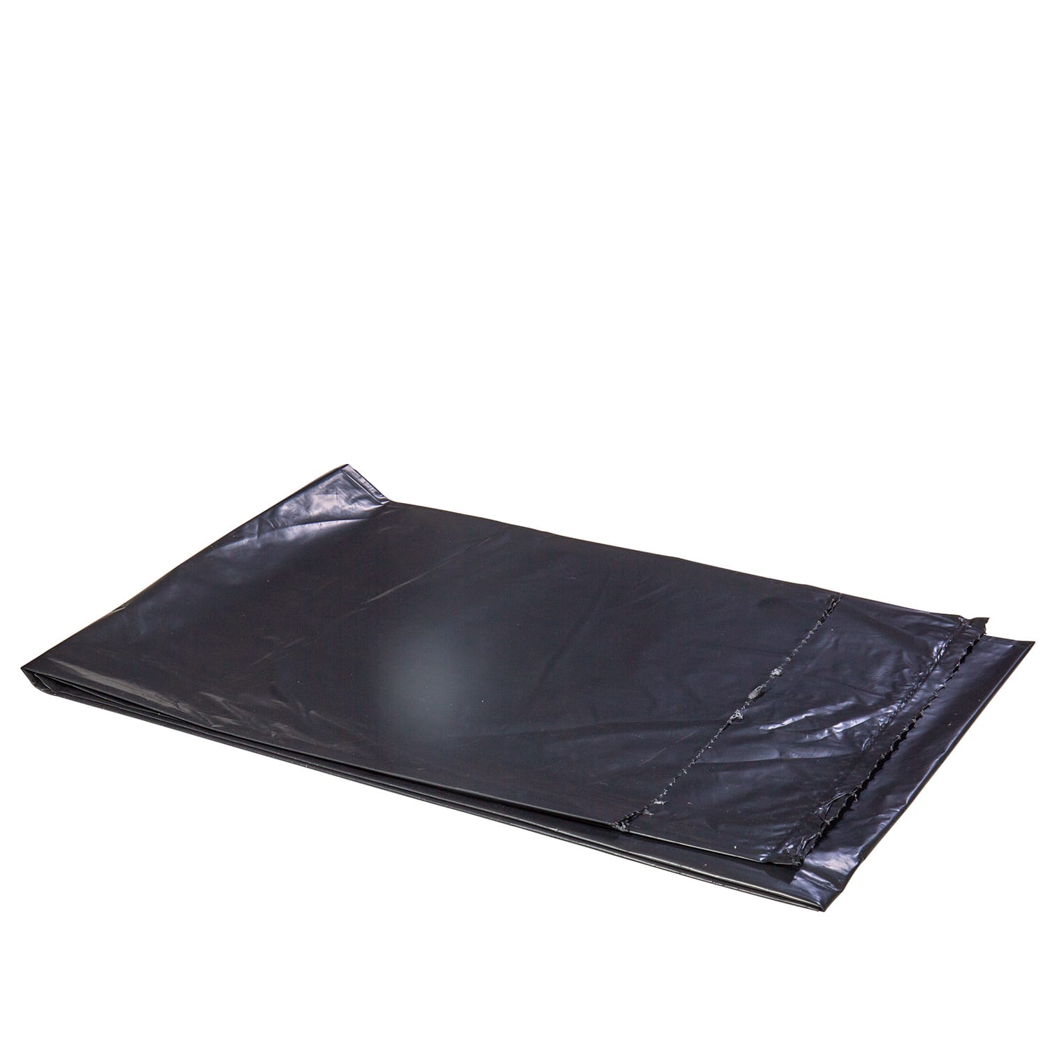 Right Choice 78000230 LDPE (Repro) Flat Pack Can Liner, Black, 60 Gallon, 1.5 Mil, 38" x 58", Case of 100