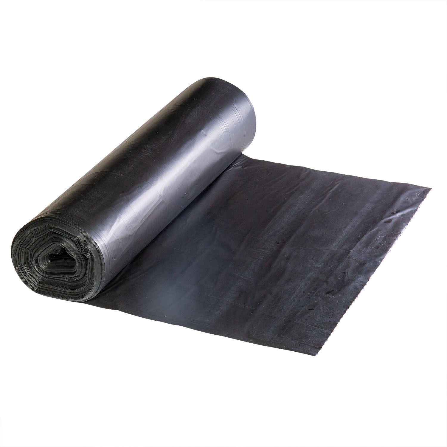 Right Choice 78000076 HDPE 40/45-Gal Can Liner Roll, Black, 40" x 48", 22 Mic, Case of 150