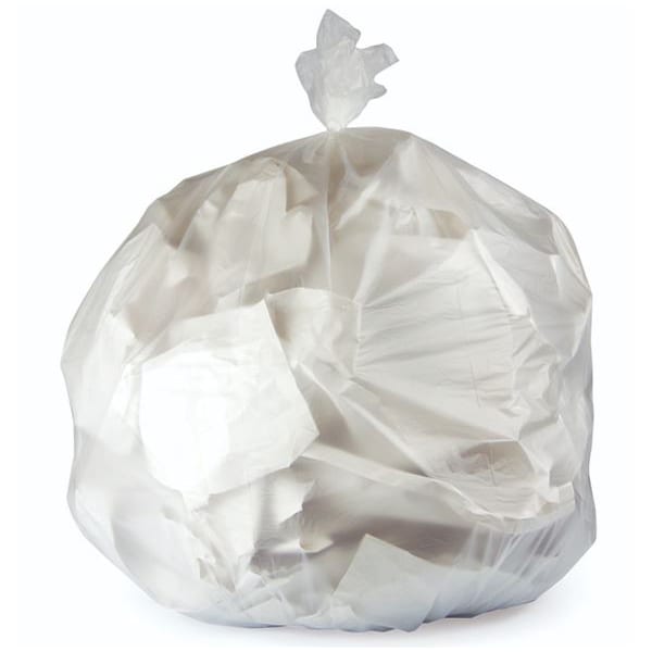 Right Choice 78000102 HDPE 40/45-Gallon Can Liner Roll, Natural, 16 Mic, 40" x 48", Case of 250