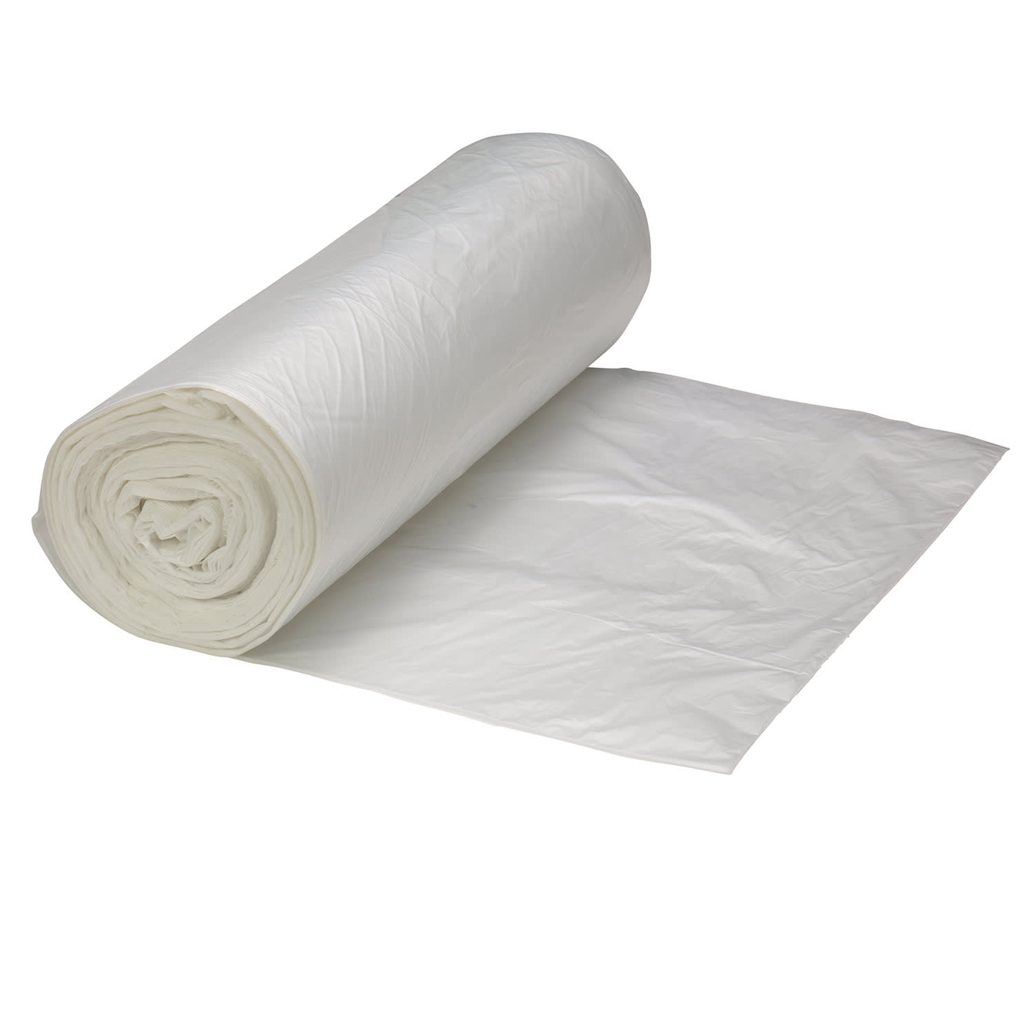 Right Choice 78000099 HDPE 55-Gallon Can Liner Roll, Natural, 41" x 54", 16 Mic, Case of 200