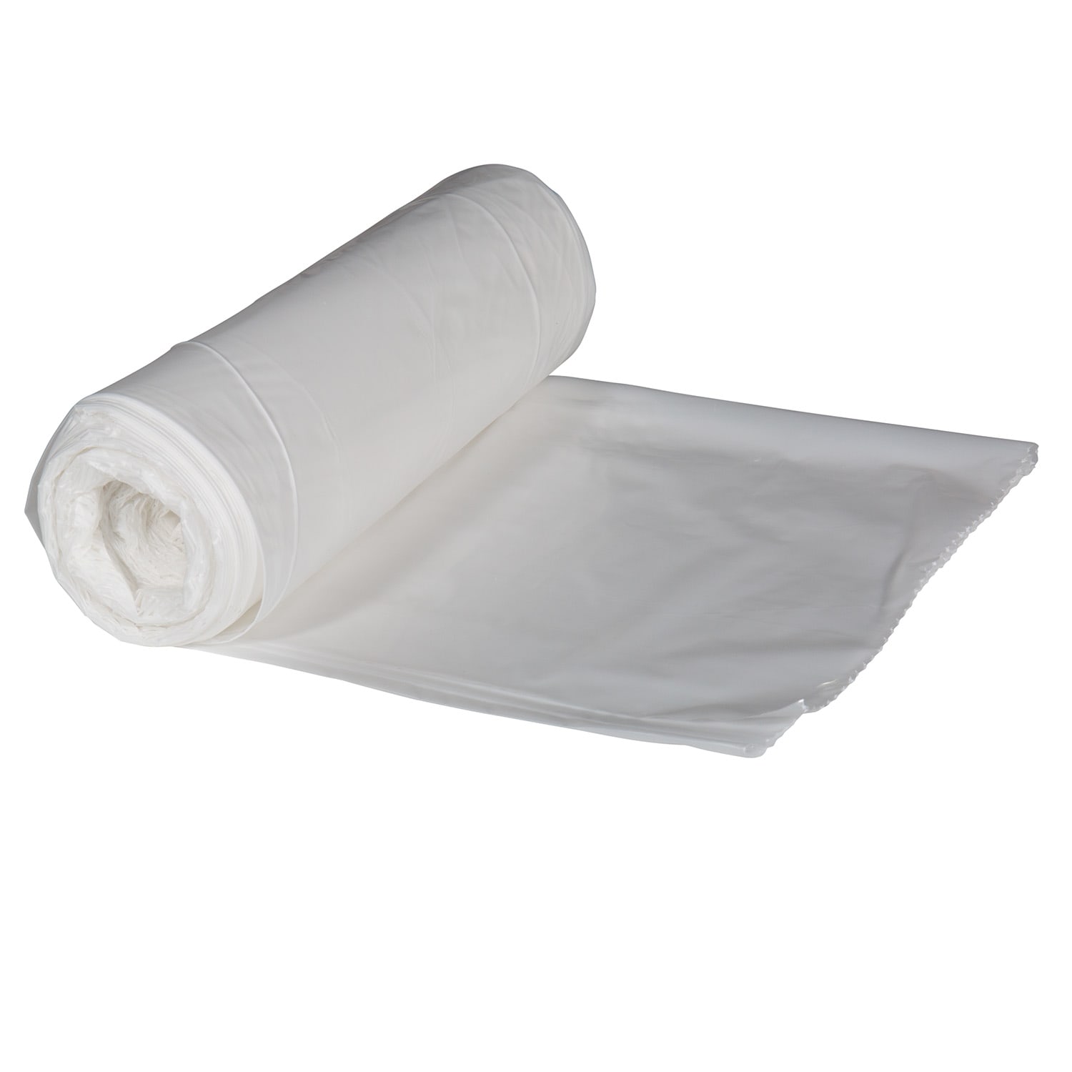 Right Choice 78000233 LDPE Can Liner Roll, Clear, 60 Gallon, 1.5 Mil, 38" x 58", Case of 100