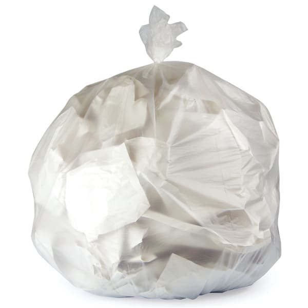 Right Choice 78000066 HDPE 55-Gallon Can Liner Roll, Natural, 36" x 60", 12 Mic, Case of 200