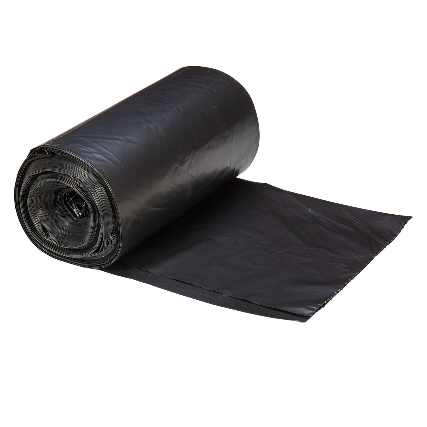 Right Choice 78000177 LDPE (Repro) 33-Gallon Can Liner Roll, Black, 1.5 Mil, 33" x 39", Case of 100