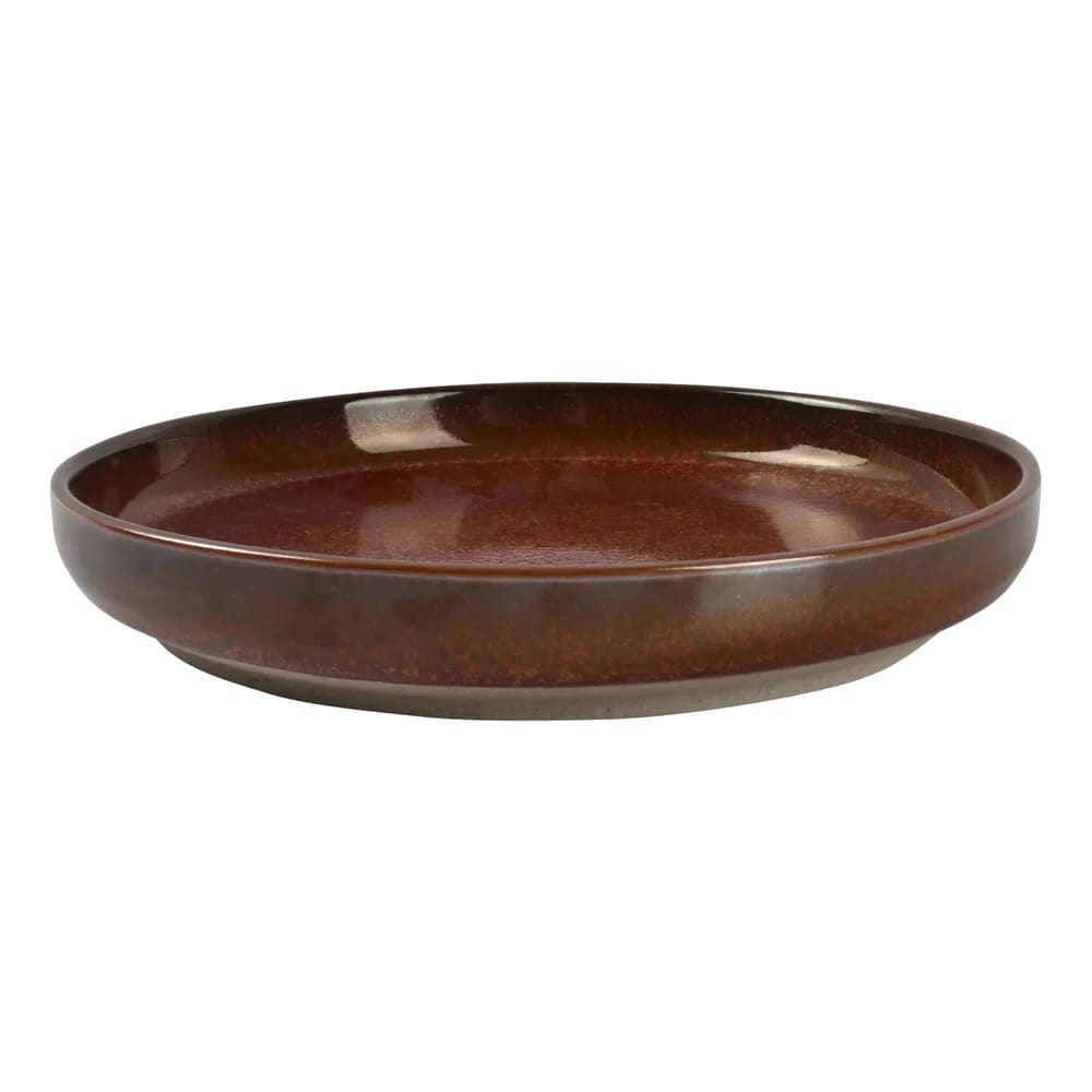 Mikasa 5315576 Tapa 8.25" Round Red Coupe Rim Deep Plate