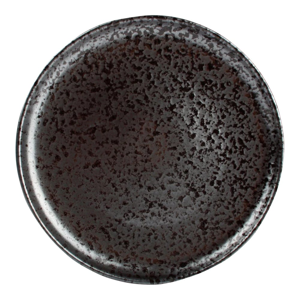 Mikasa 5315396 Oxido 11.22" Round Black Coupe Rim Plate