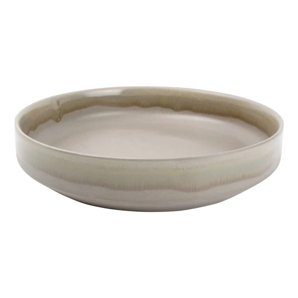 Mikasa 5315392 Structo 8.66" Round Tan Raised Rim Deep Plate