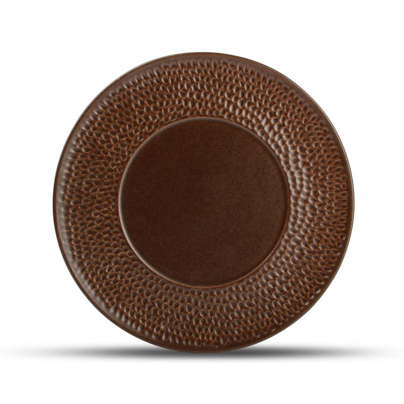 Mikasa 5315329 Brass 10.63" Round Copper Wide Rim Plate